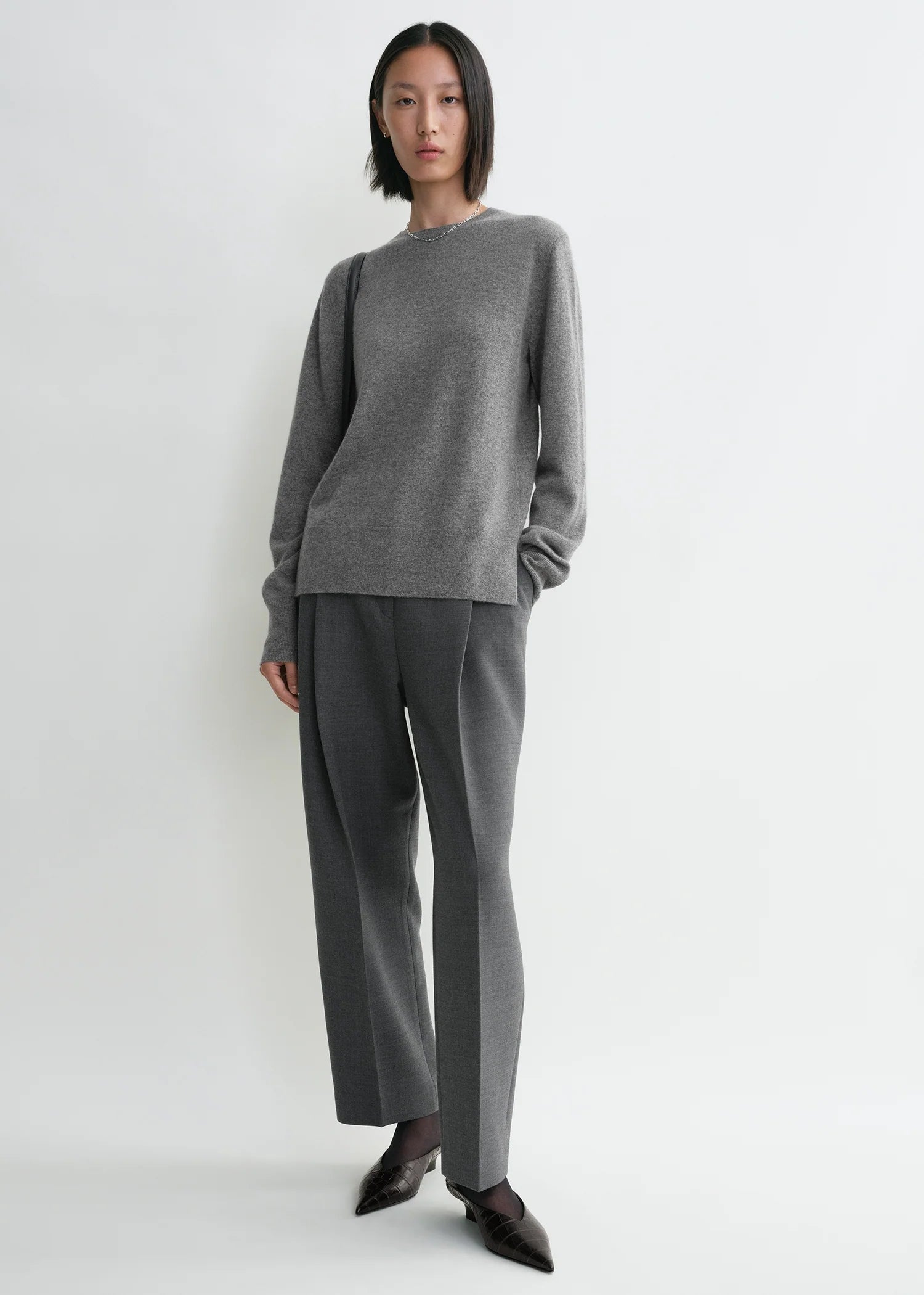 Toteme, Cash, Grey Melange, Pullover – Lindner Fashion