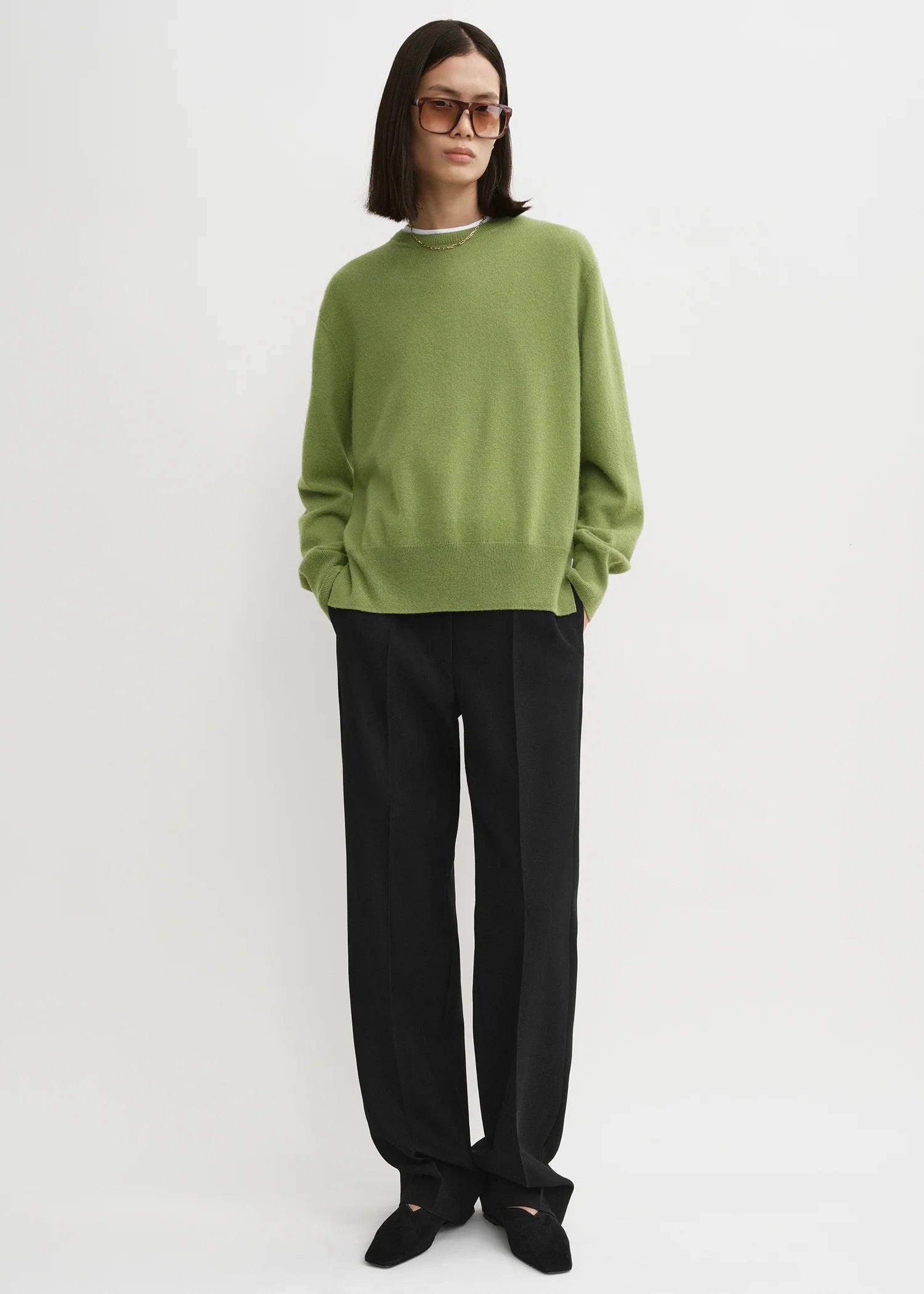 Cashmere Crew Neck, Laurel, Pullover - Lindner Fashion