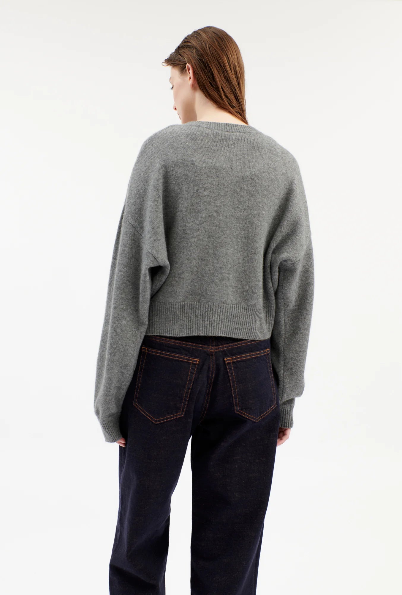 Cashmere Knit, Heather Grey, Cardigan - Lindner Fashion