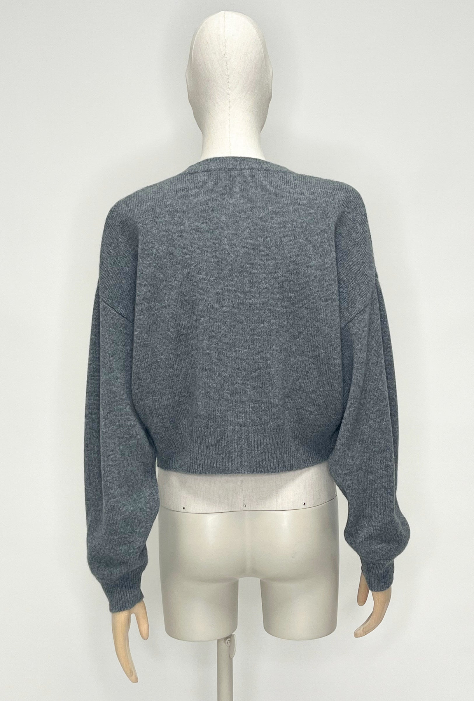 Cashmere Knit, Heather Grey, Cardigan - Lindner Fashion