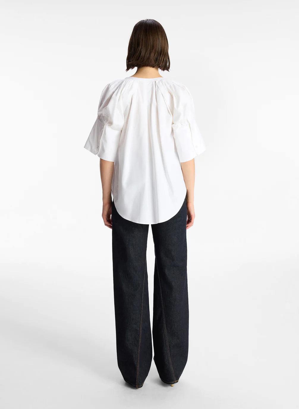 Chloe, White, Blouse - Lindner Fashion