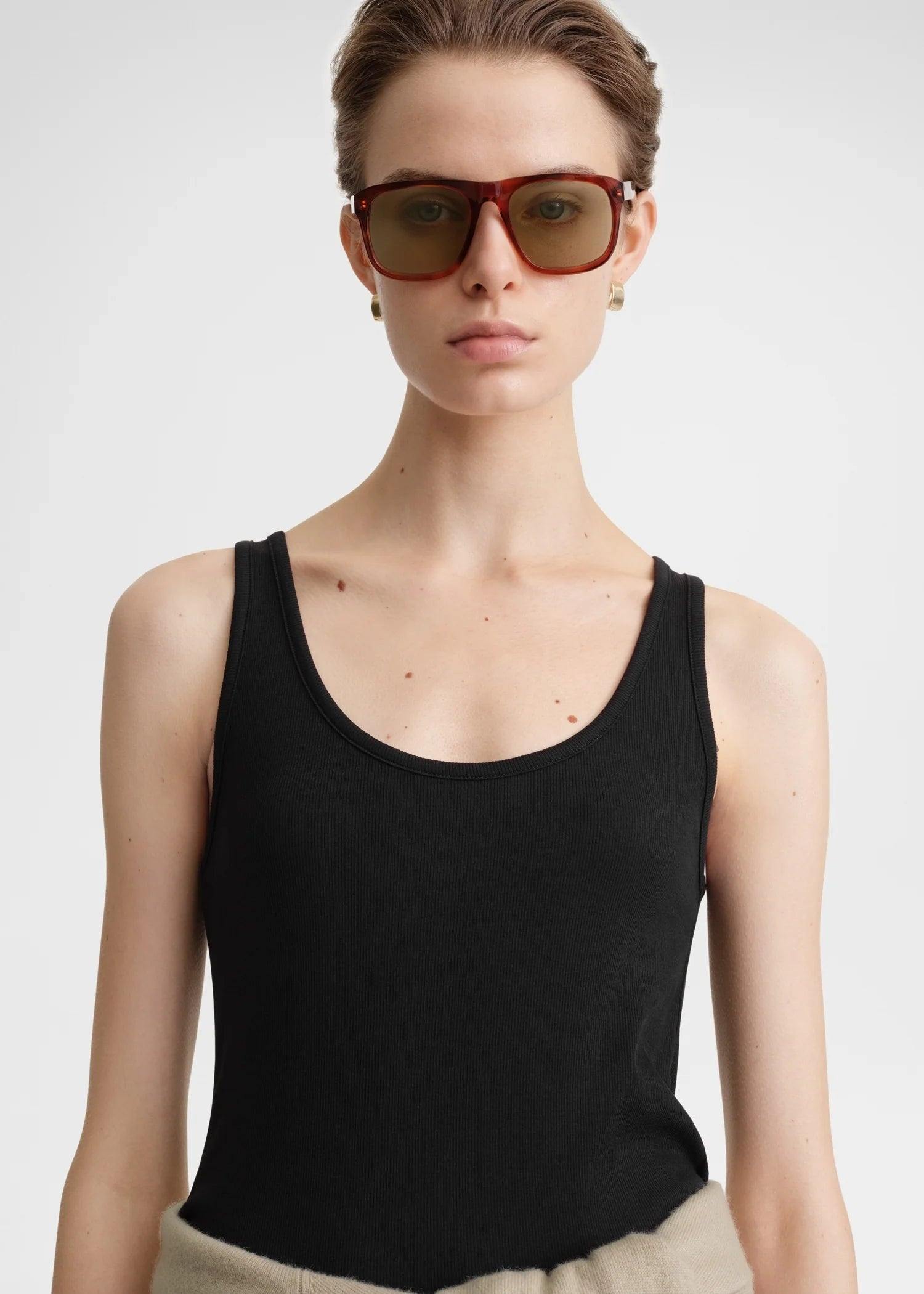 Classic Rib Tank, Black, Tanktop - Lindner Fashion