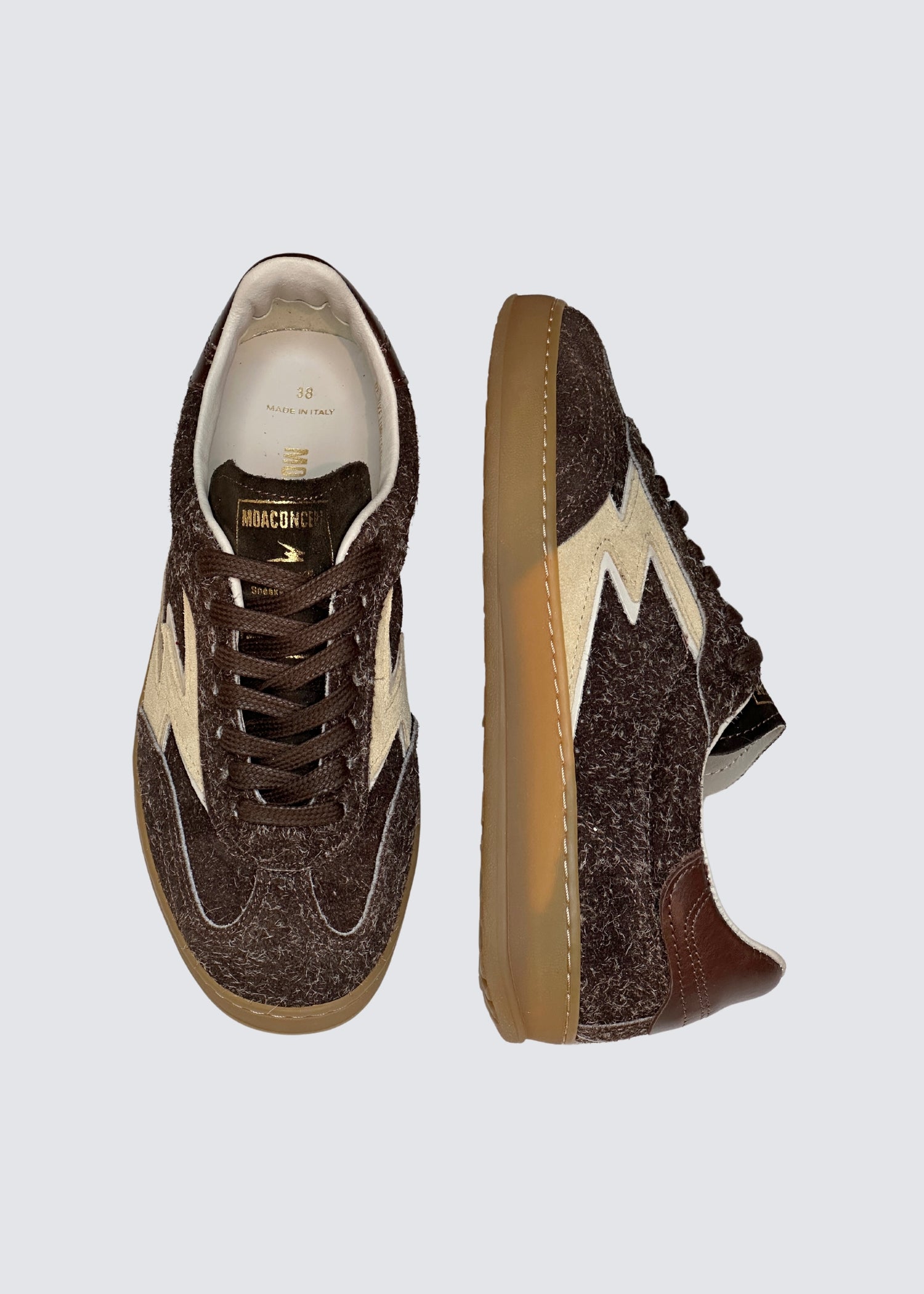 Club, Chocolate Brown, Sneaker - Lindner Fashion