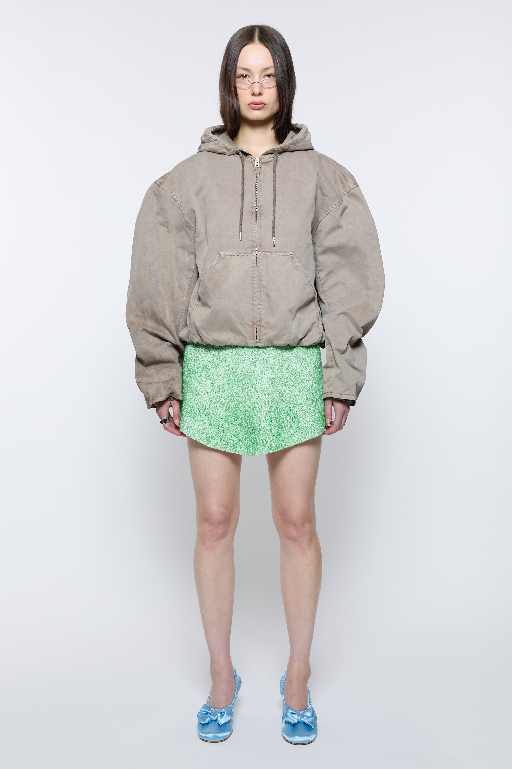 Cotton Bomber, Charcoal, Jacket - Lindner Fashion