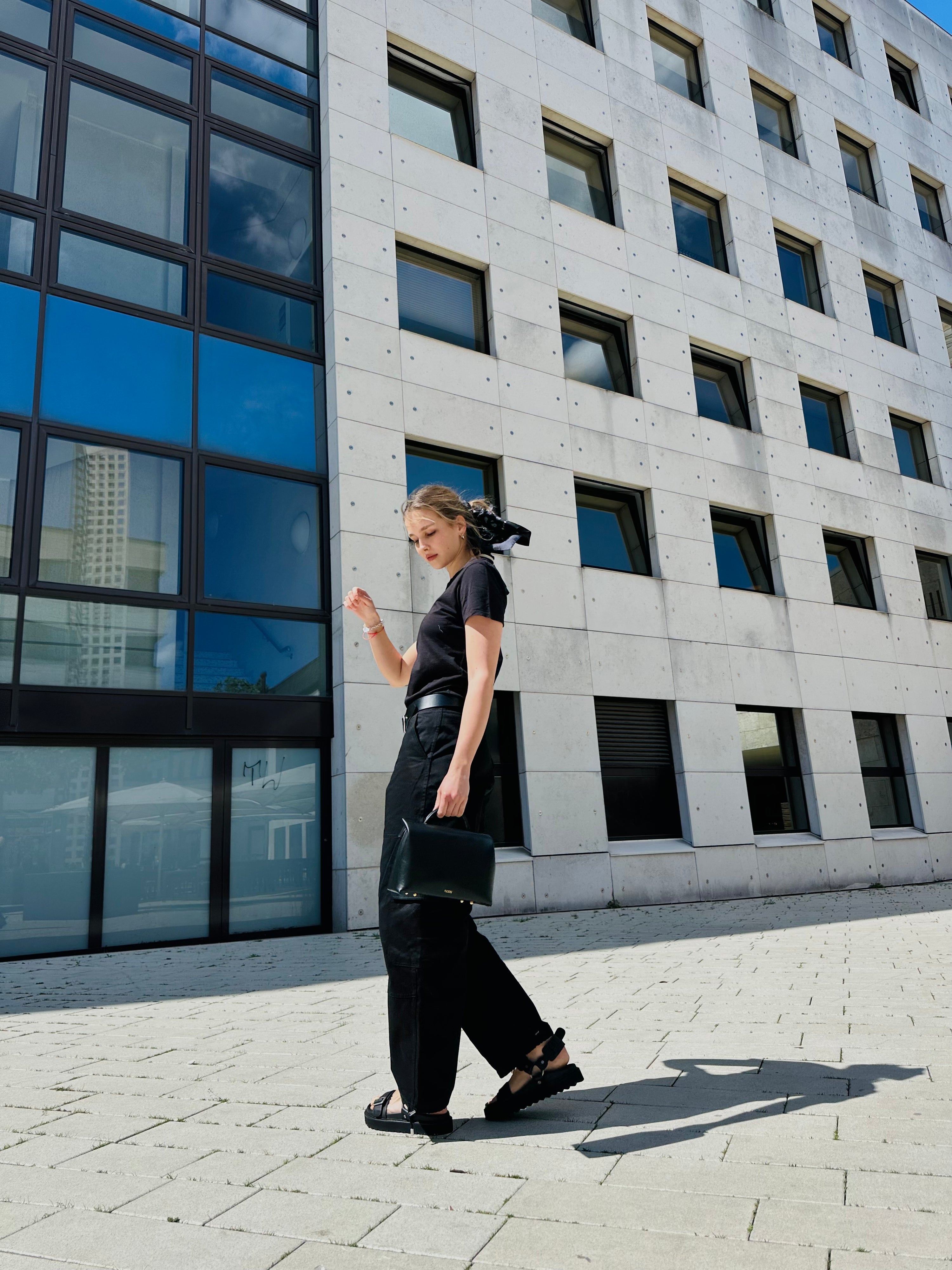 Cotton Cargo, Black, Hose - Lindner Fashion