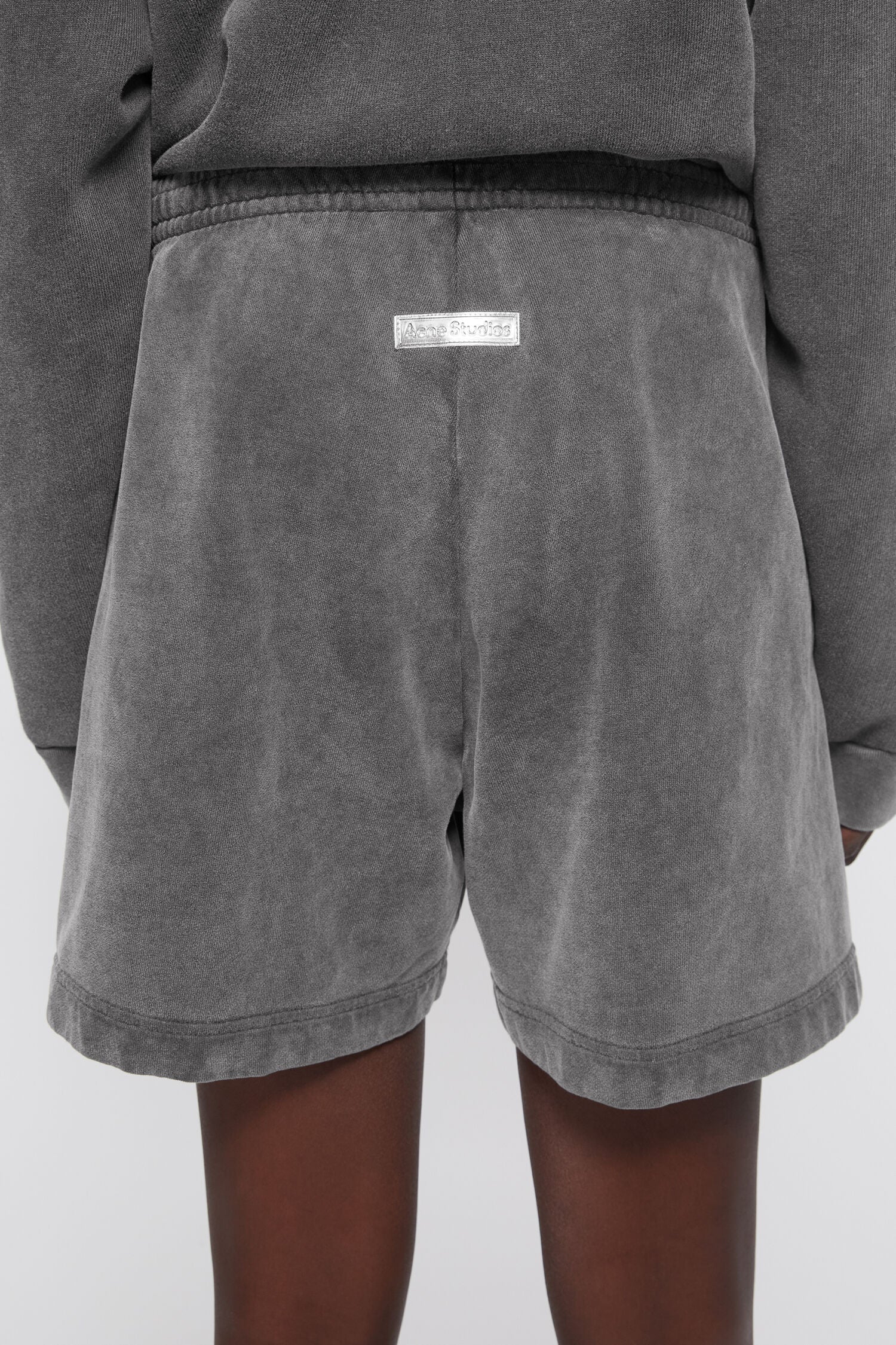 Cotton Shorts, Faded Black, Shorts - Lindner Fashion