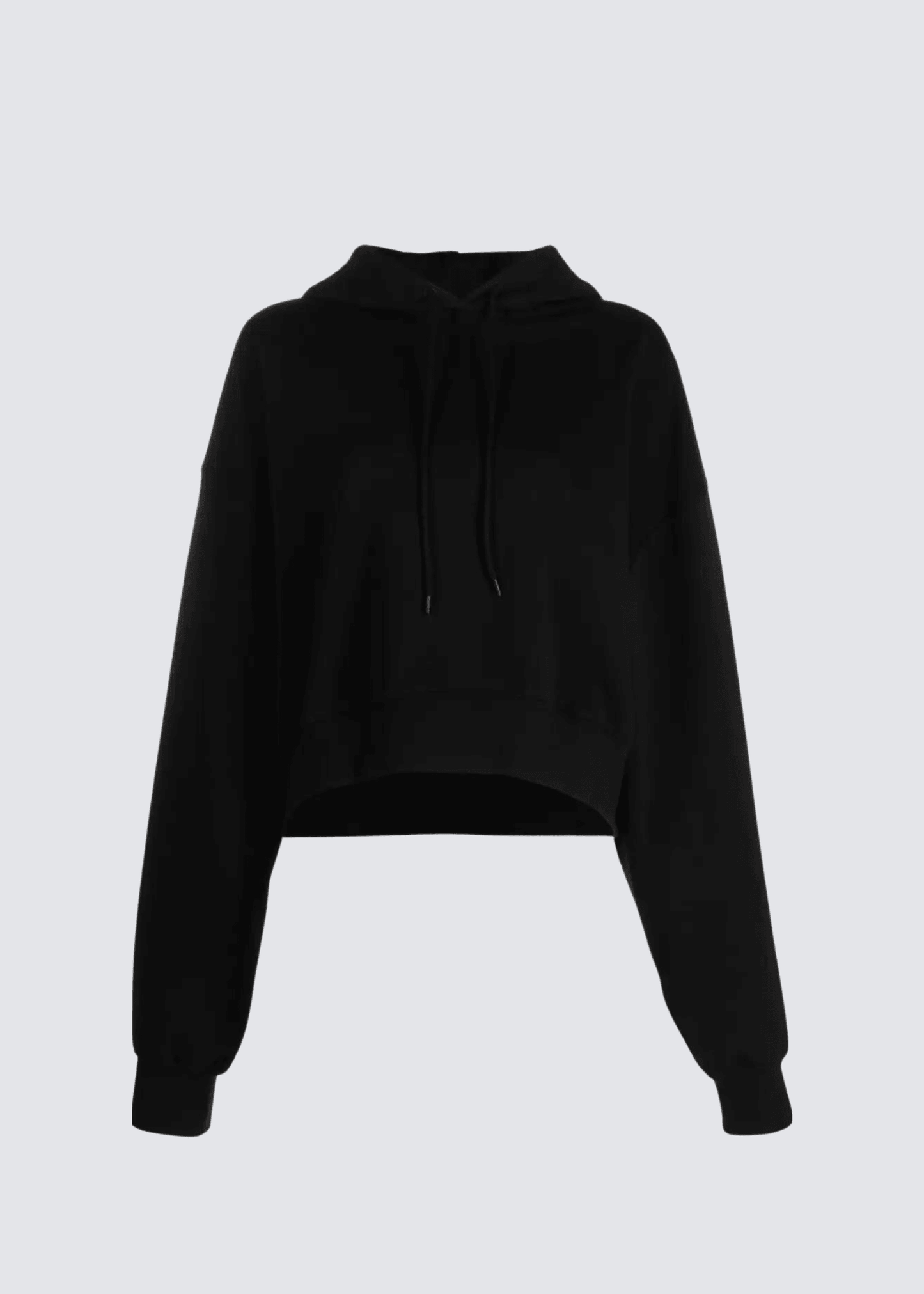 WARDROBE.NYC Crooped Hoodie Black Hoodie