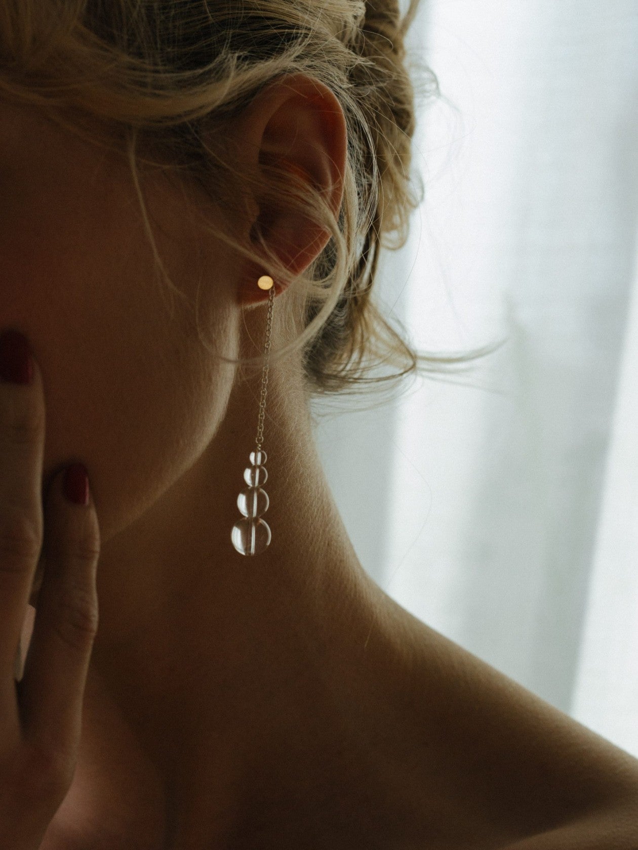 Crystal Earring, 925 Sterling Silver, Ohrringe - Lindner Fashion