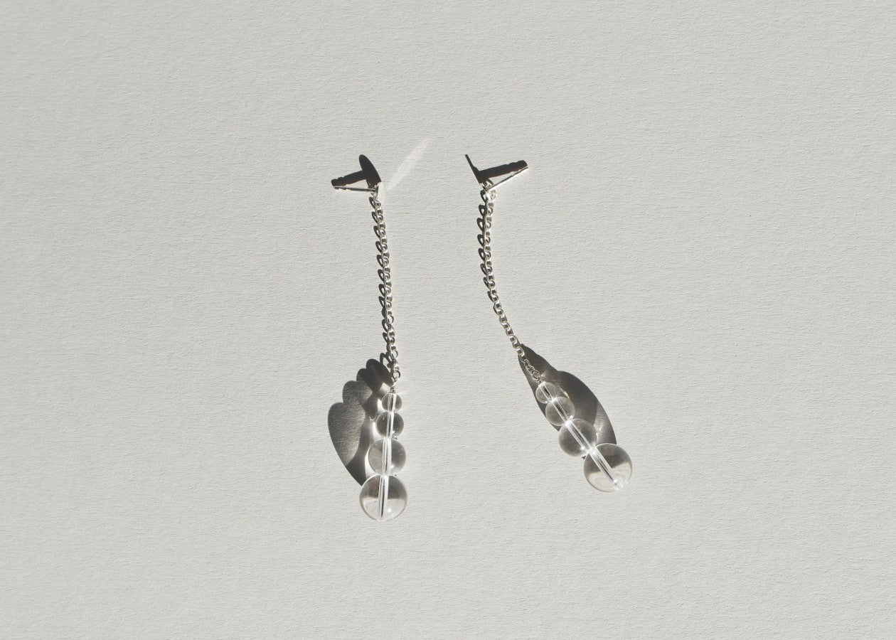 Crystal Earring, 925 Sterling Silver, Ohrringe - Lindner Fashion