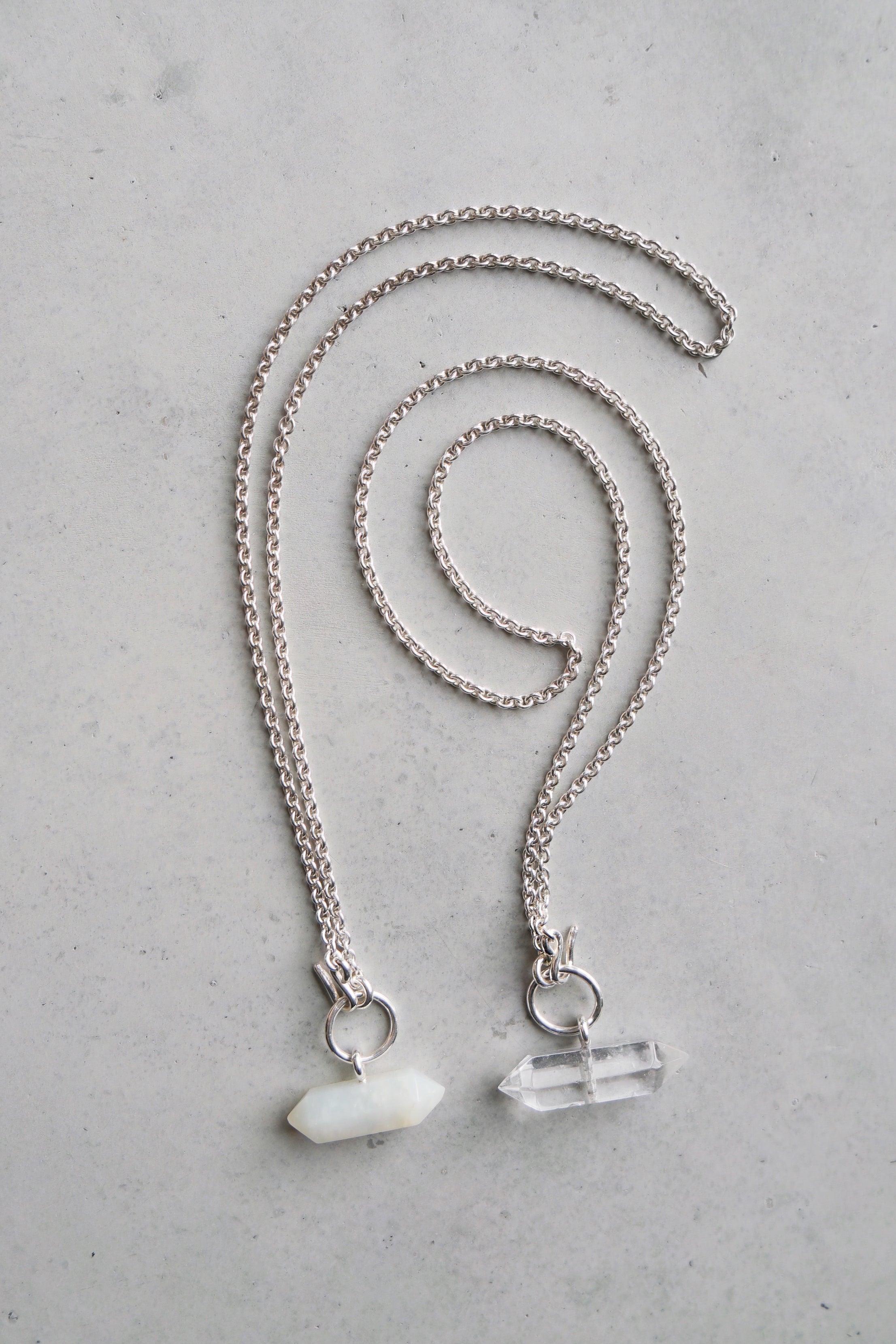 Crystalized Neck, 925er Silver/ Rock Crystal, Kette - Lindner Fashion