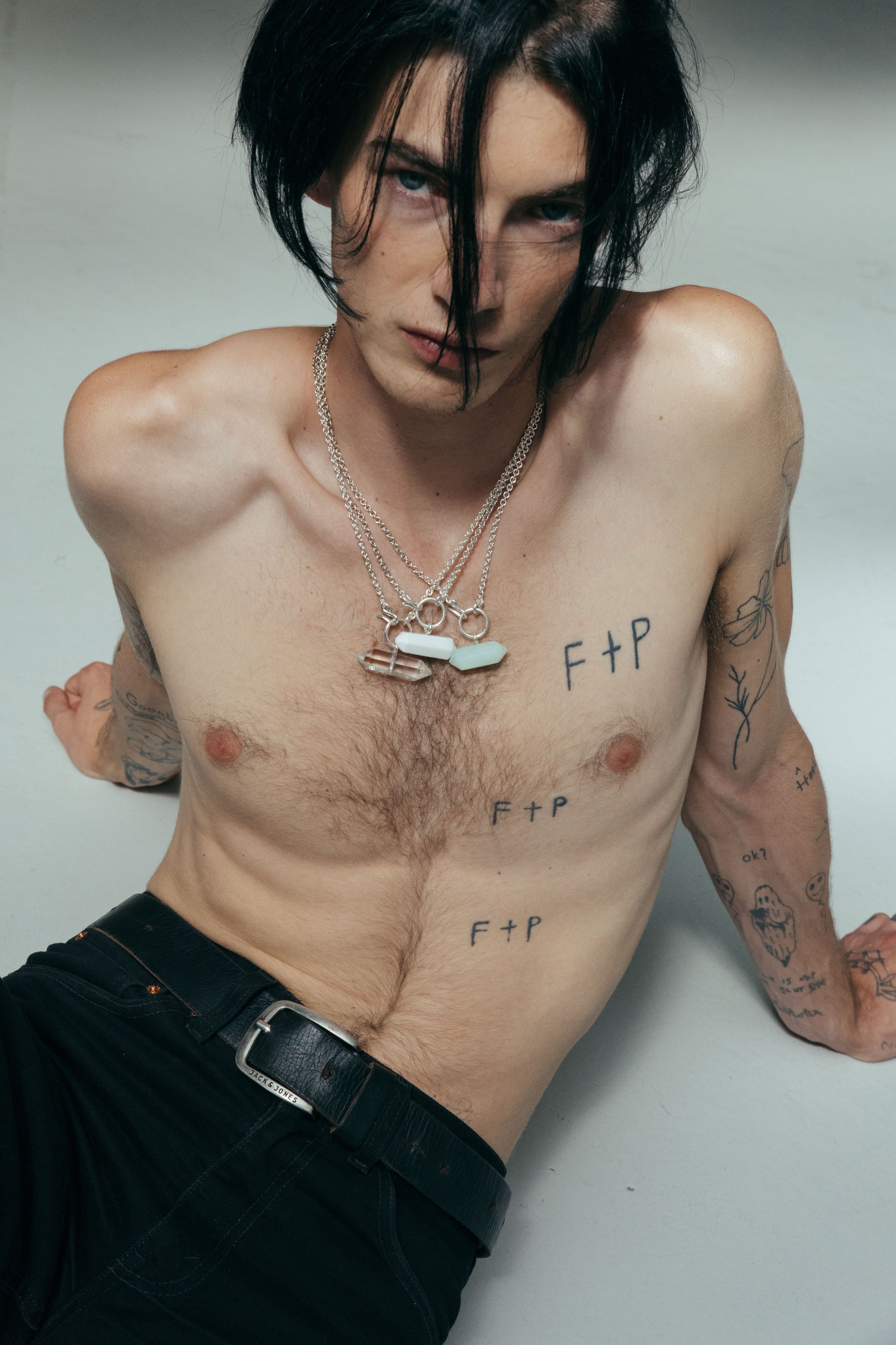 Crystalized Neck, 925er Silver/ Rock Crystal, Kette - Lindner Fashion