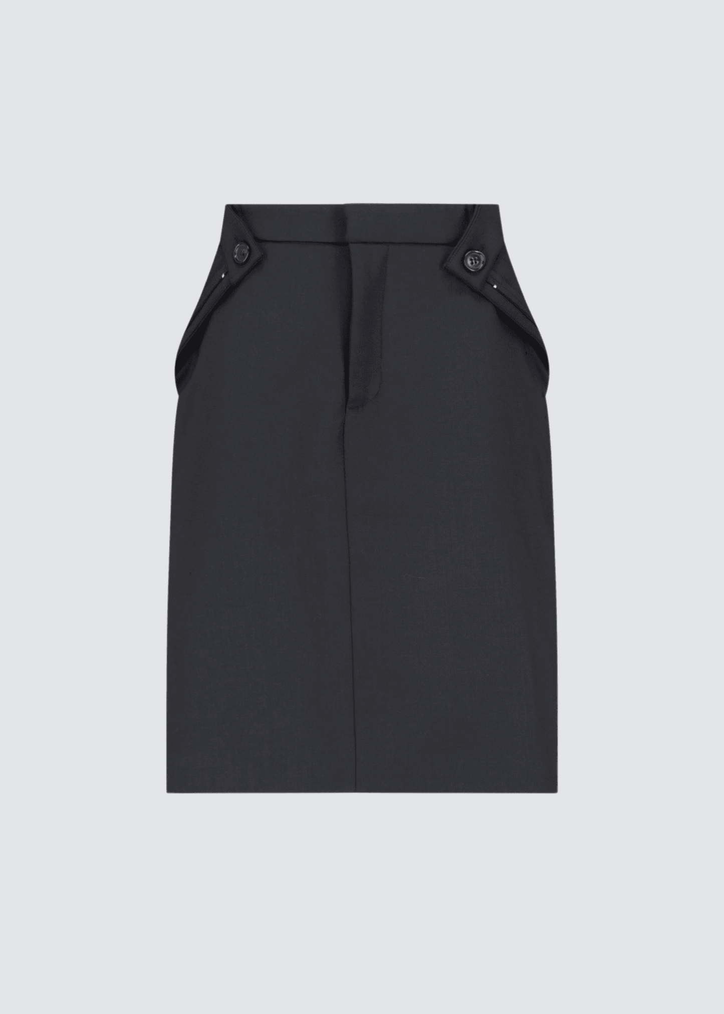 Cut-Out Skirt, Black, Midi Skirt - Lindner Fashion