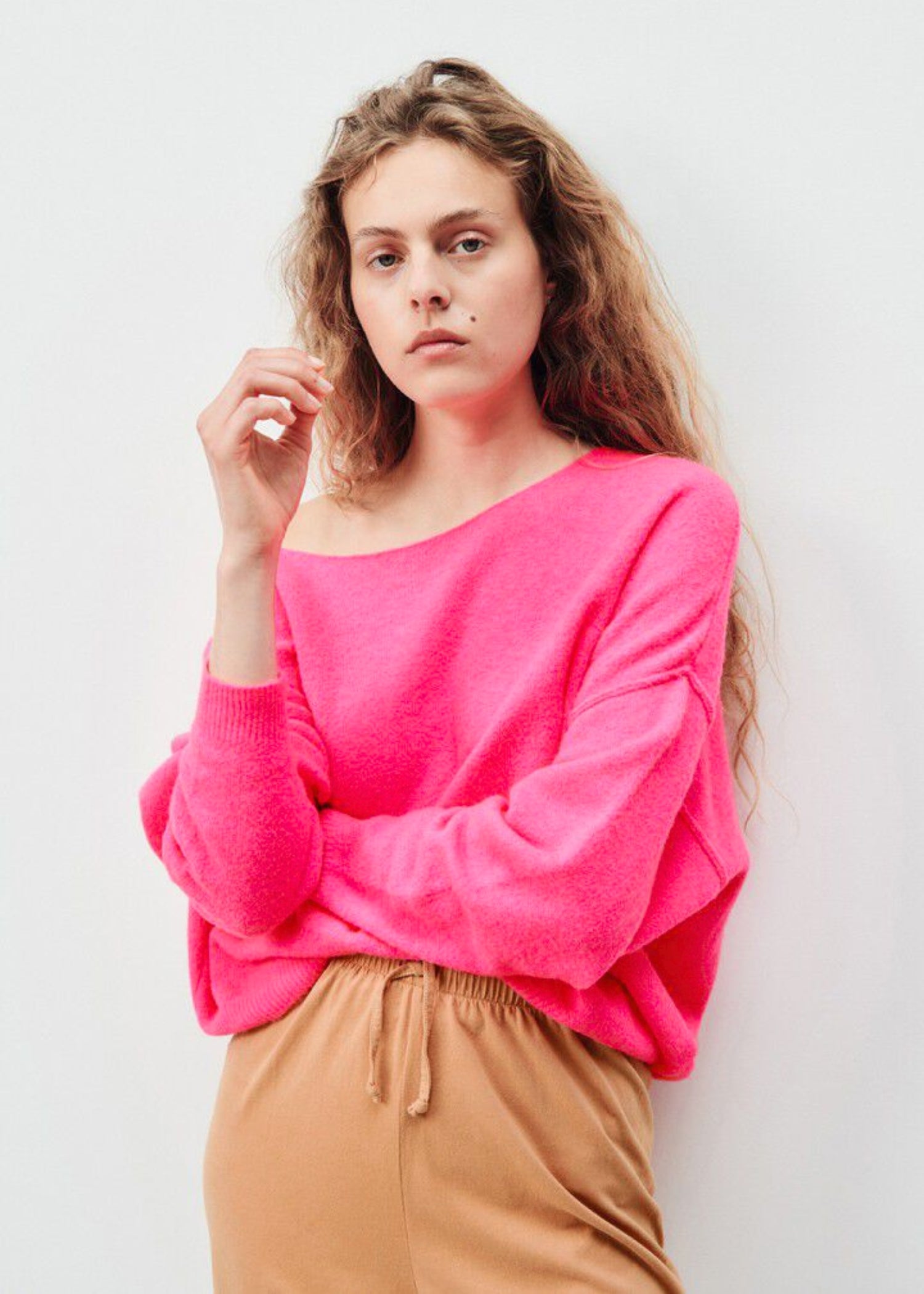 Damsville, Rose Fluo, Pullover - Lindner Fashion