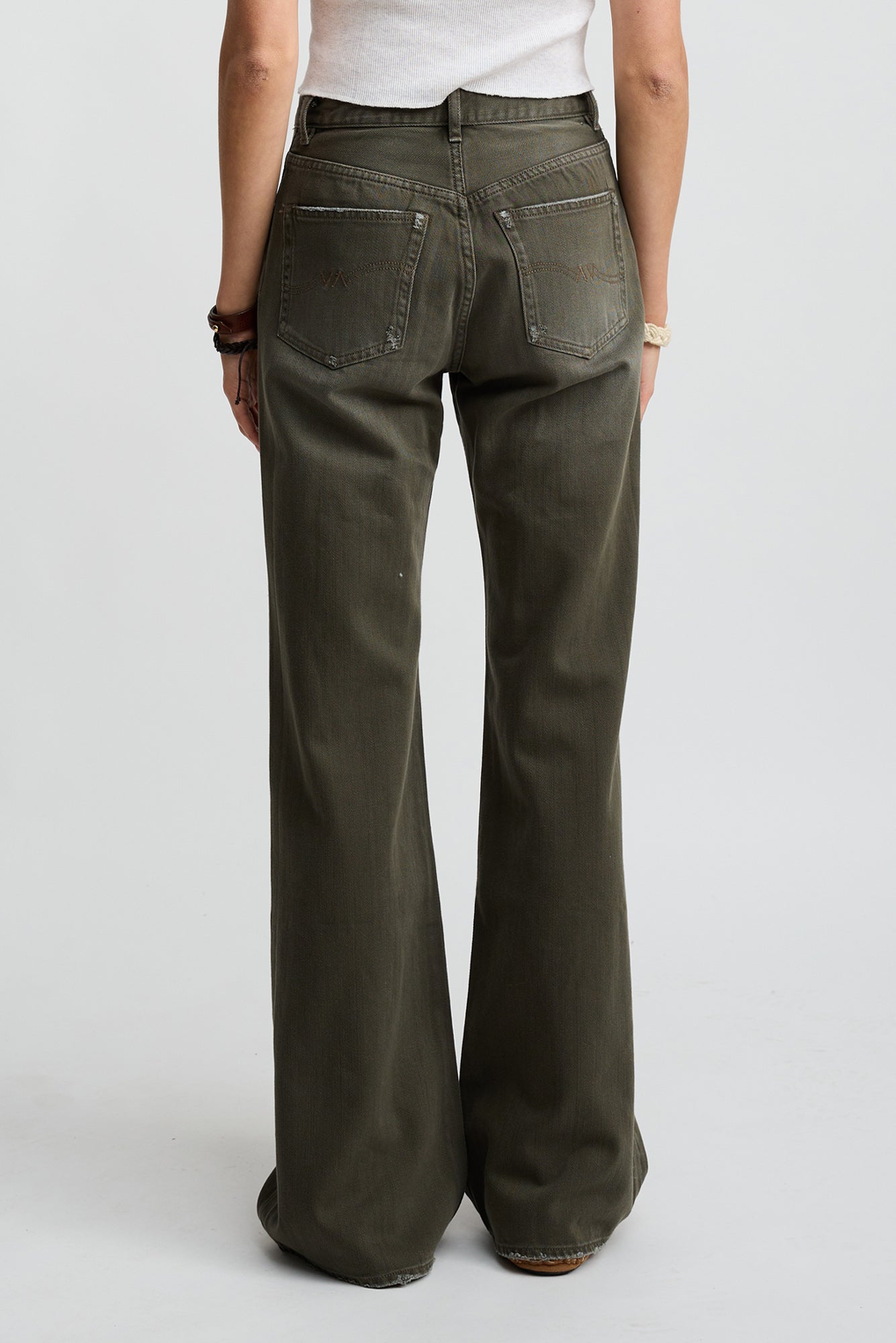 Dena, Vintage Dark Olive, Jeans - Lindner Fashion
