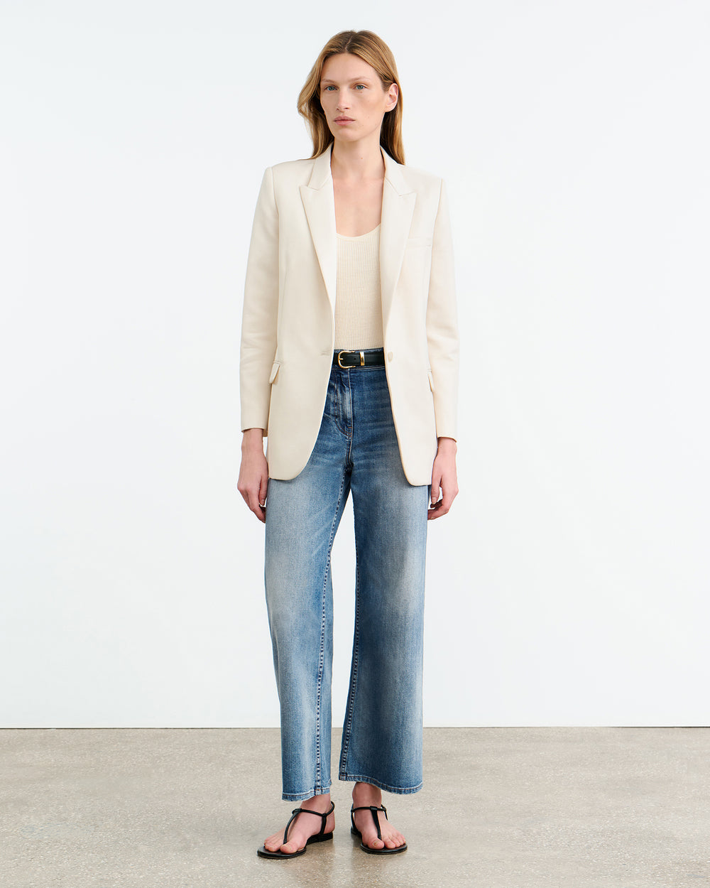 Diane, Stone, Blazer - Lindner Fashion