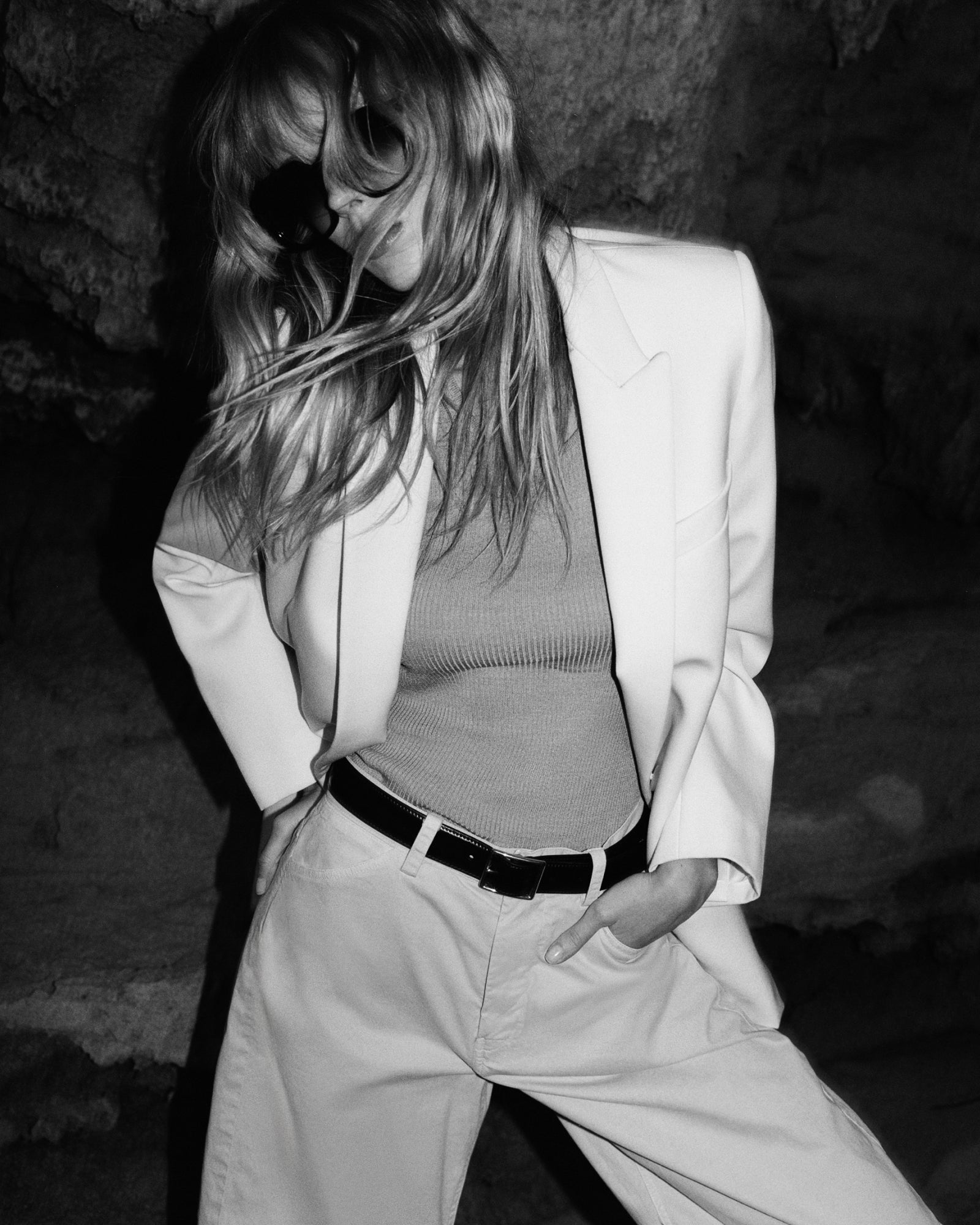 Diane, Stone, Blazer - Lindner Fashion