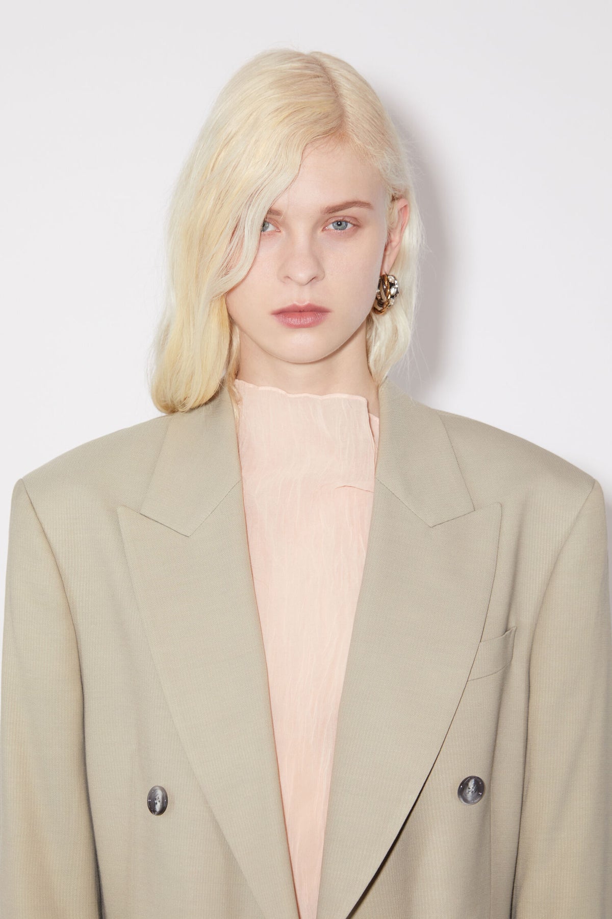 Double Breasted, Dust Grey, Blazer - Lindner Fashion