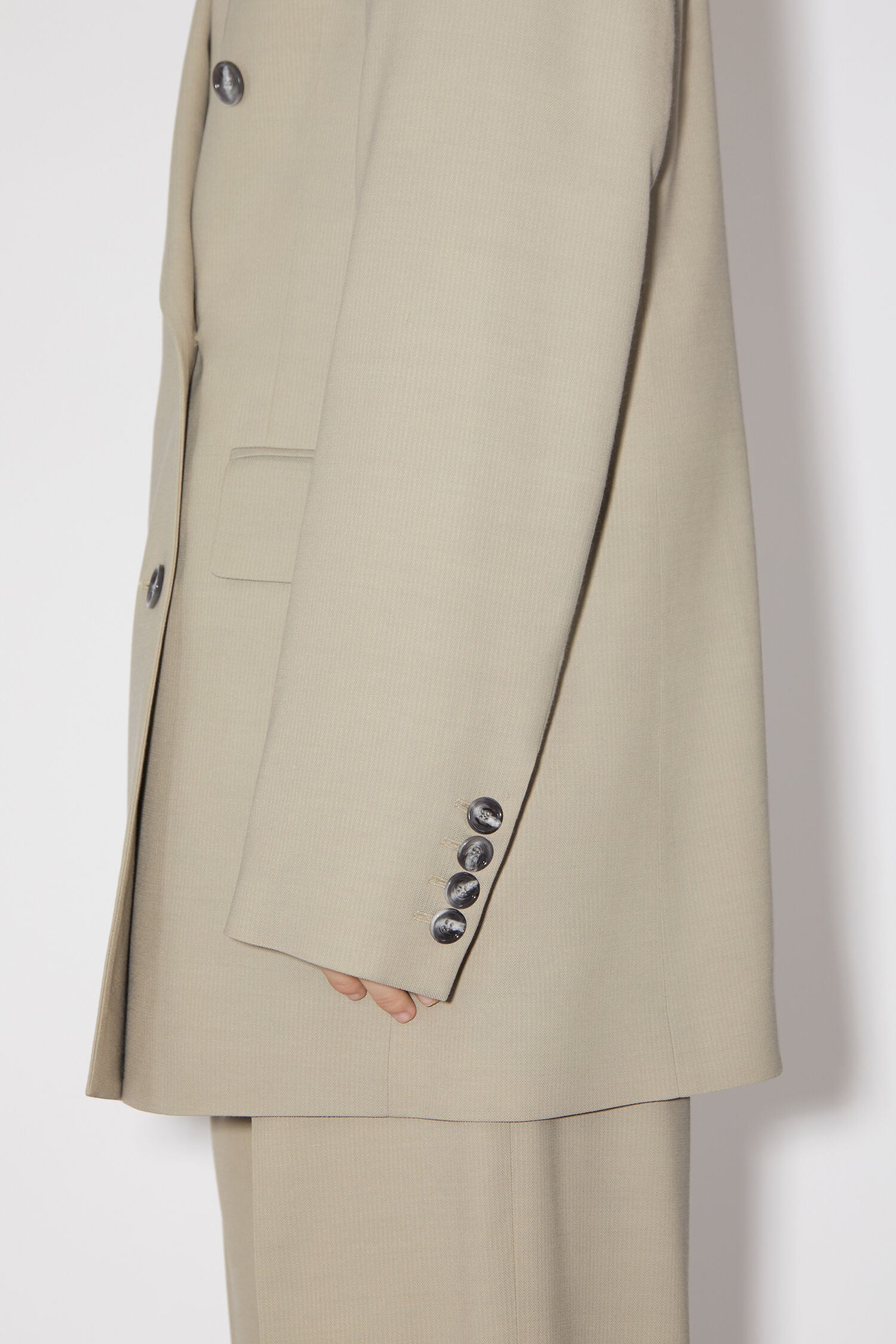 Double Breasted, Dust Grey, Blazer - Lindner Fashion