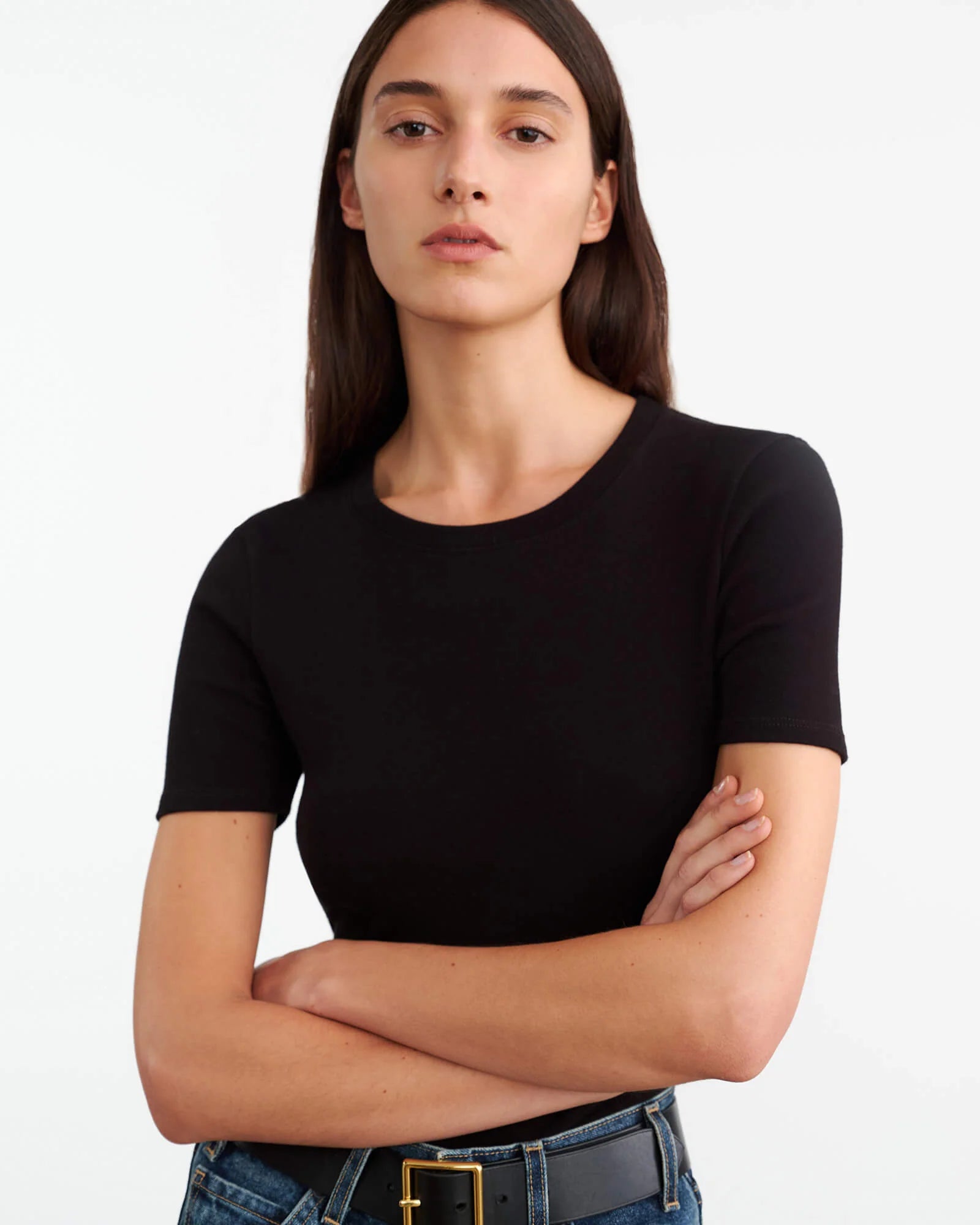 Elin, Black, T-Shirt - Lindner Fashion