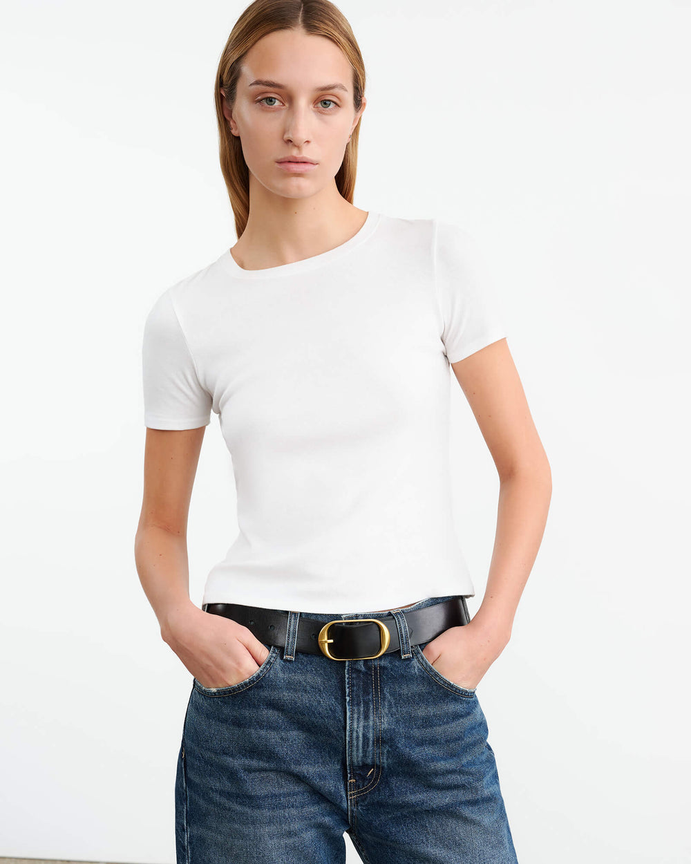 Elin, White, T-Shirt - Lindner Fashion