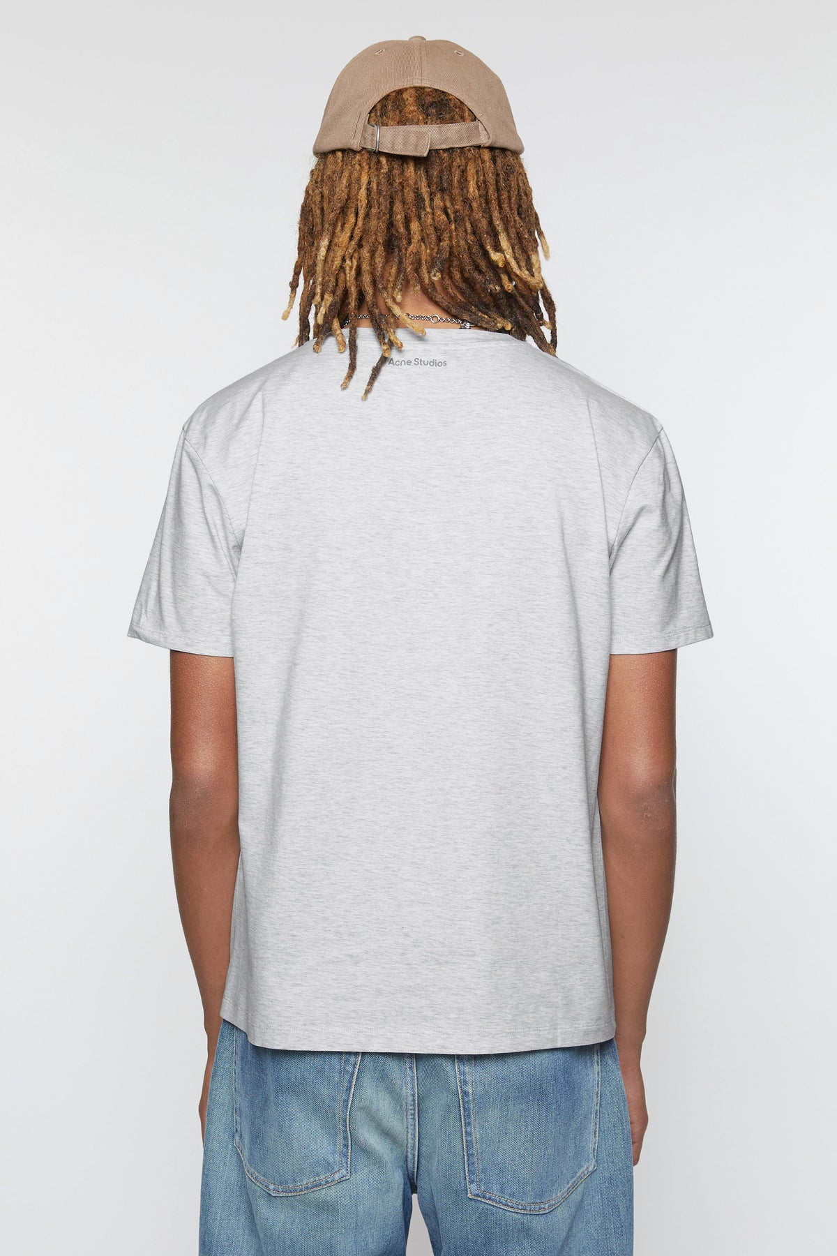 Face, Pale Grey, T-Shirt - Lindner Fashion