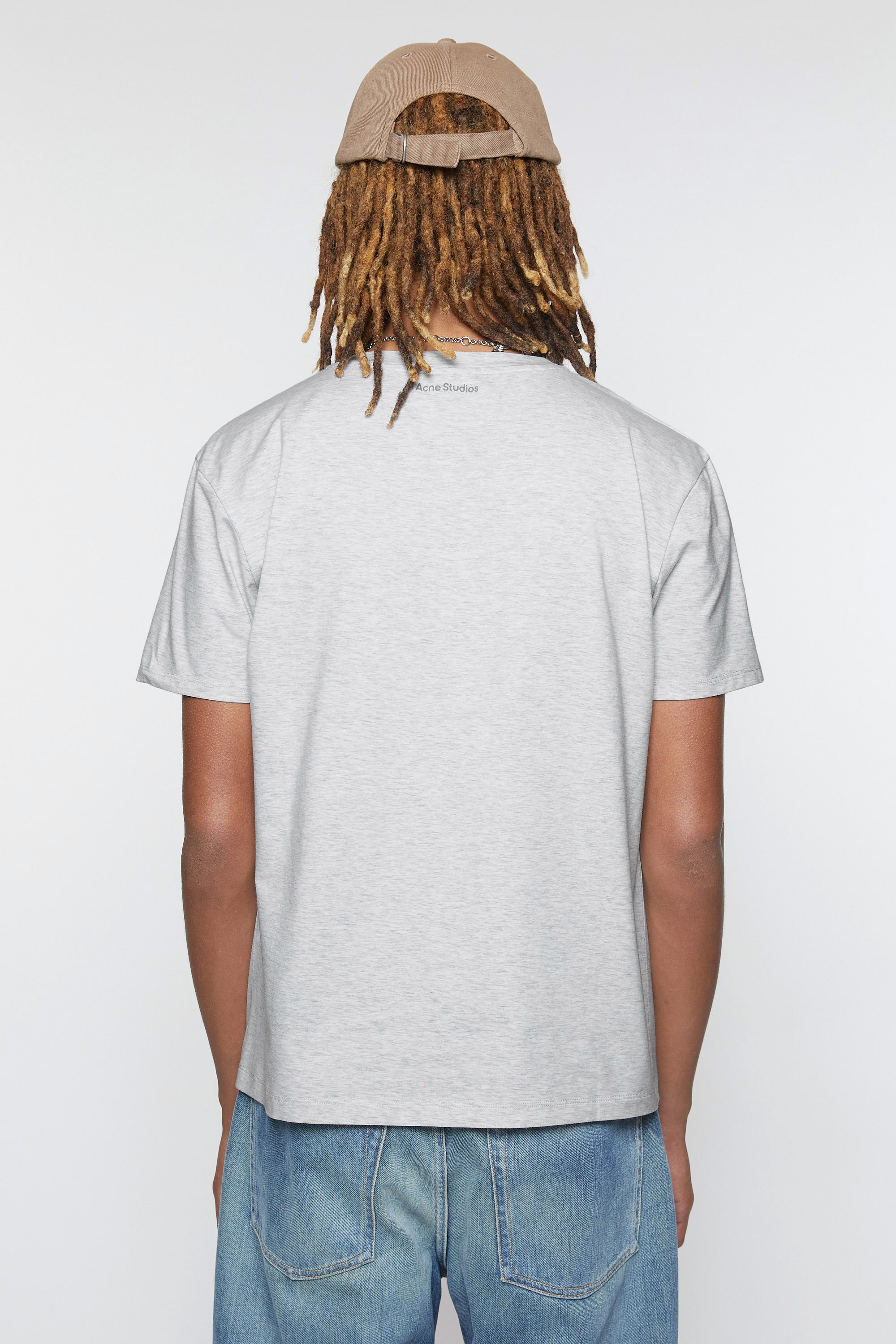 Face, Pale Grey, T-Shirt - Lindner Fashion