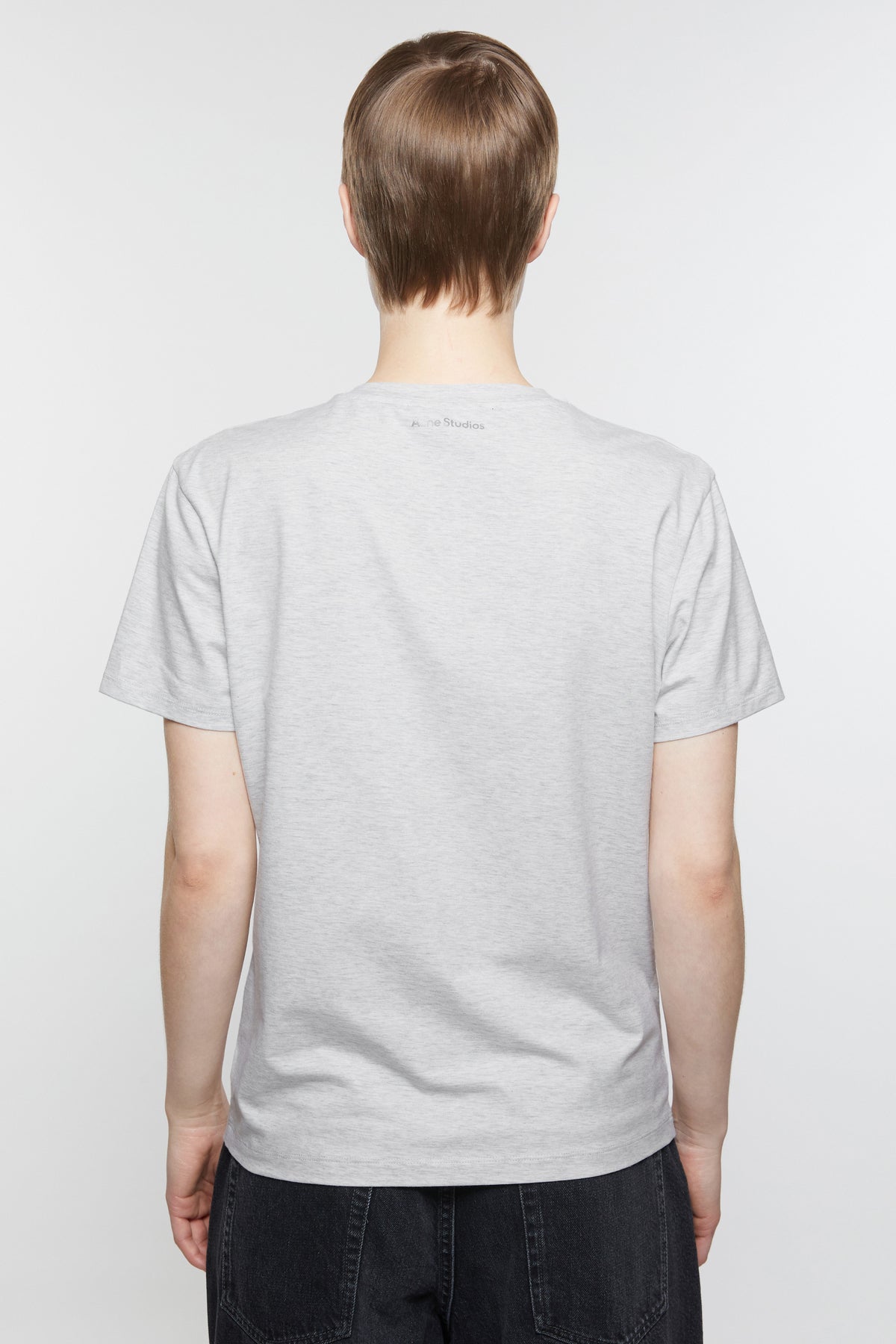 Face, Pale Grey, T-Shirt - Lindner Fashion