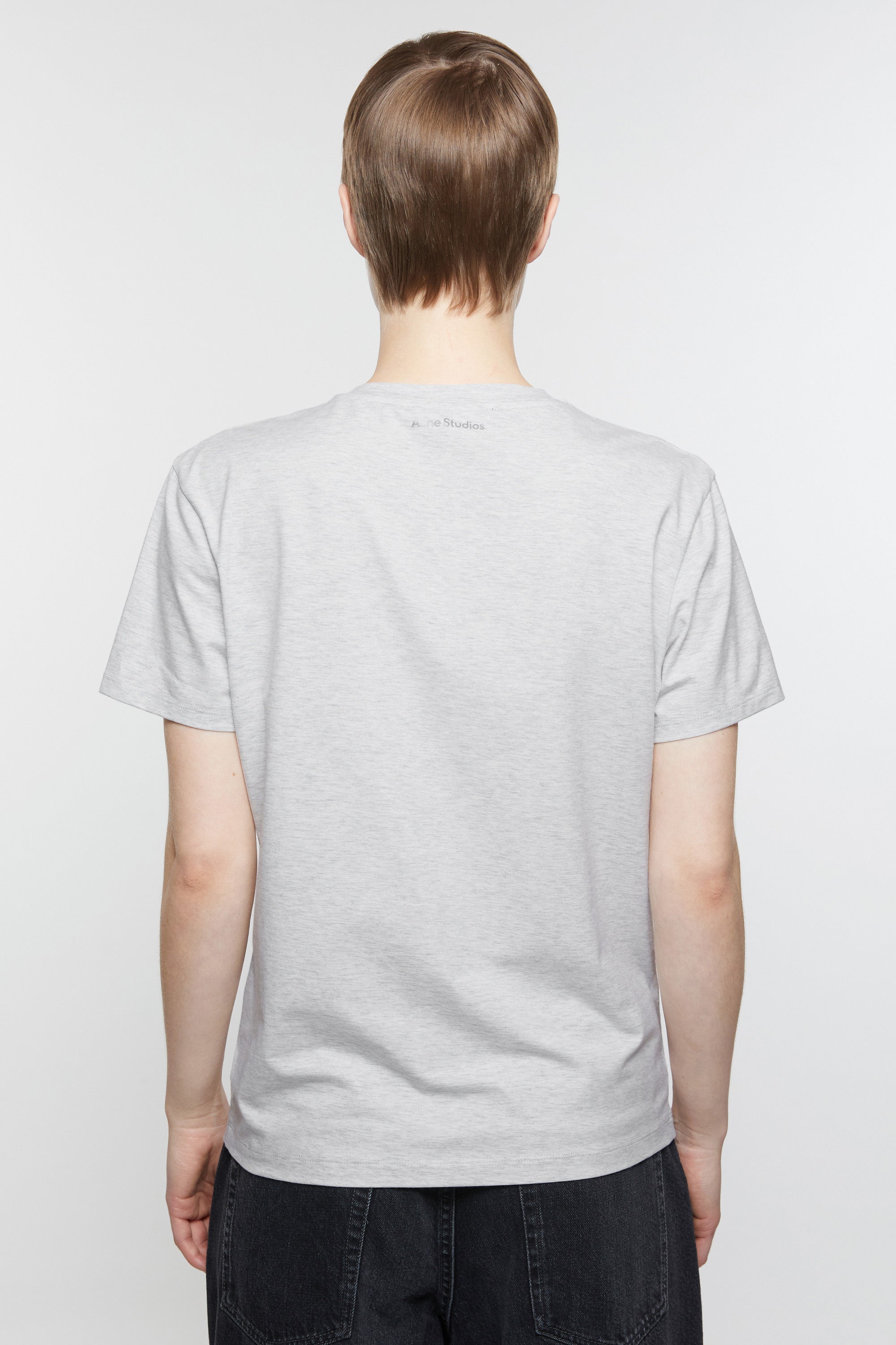 Face, Pale Grey, T-Shirt - Lindner Fashion