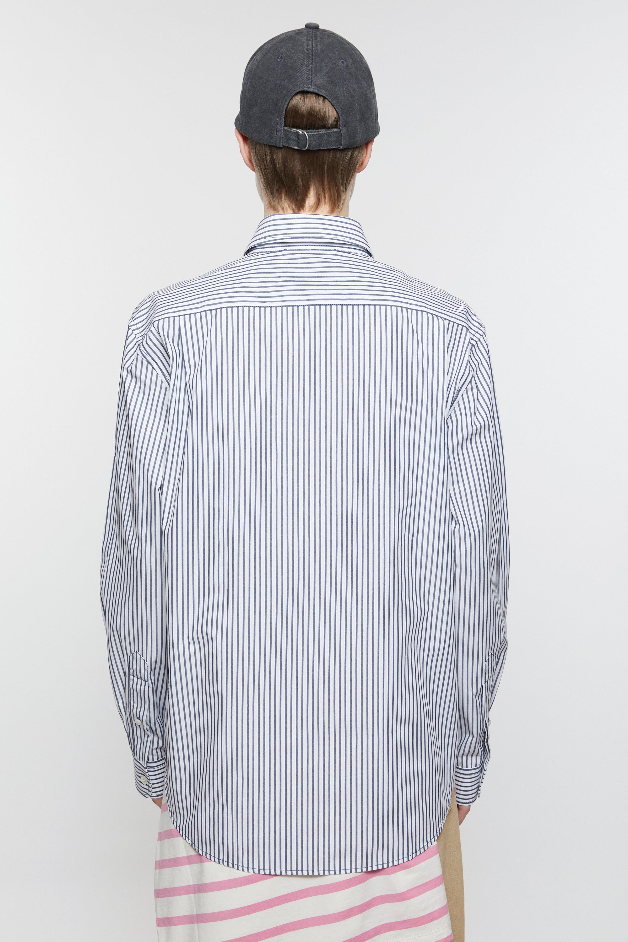 Face Shirt, Navy/White, Hemd - Lindner Fashion