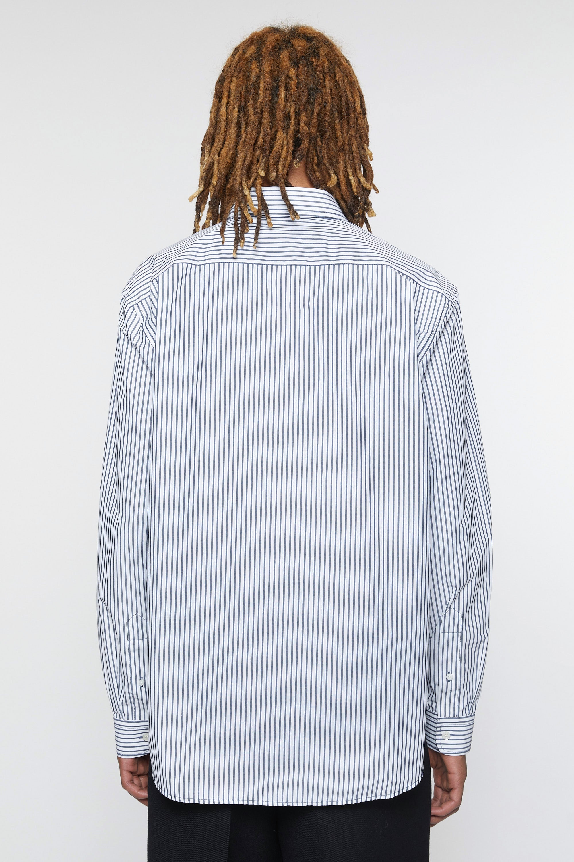 Face Shirt, Navy/White, Hemd - Lindner Fashion