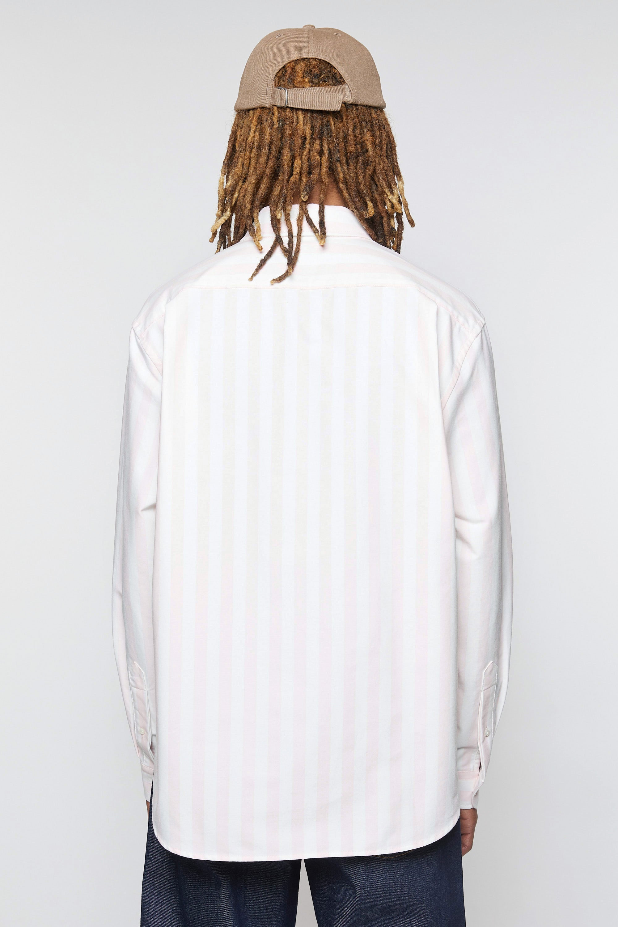 Face Shirt, Off White/Pink, Hemd - Lindner Fashion