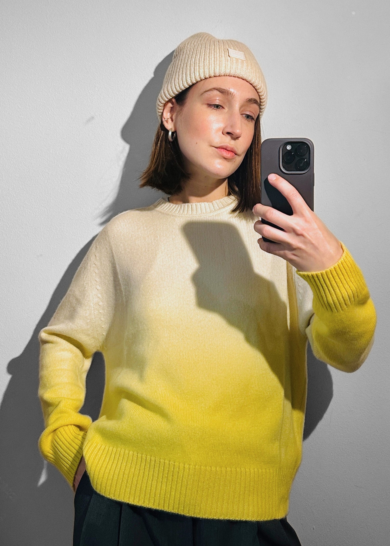 Flores, Blanc/Marigold, Pullover - Lindner Fashion