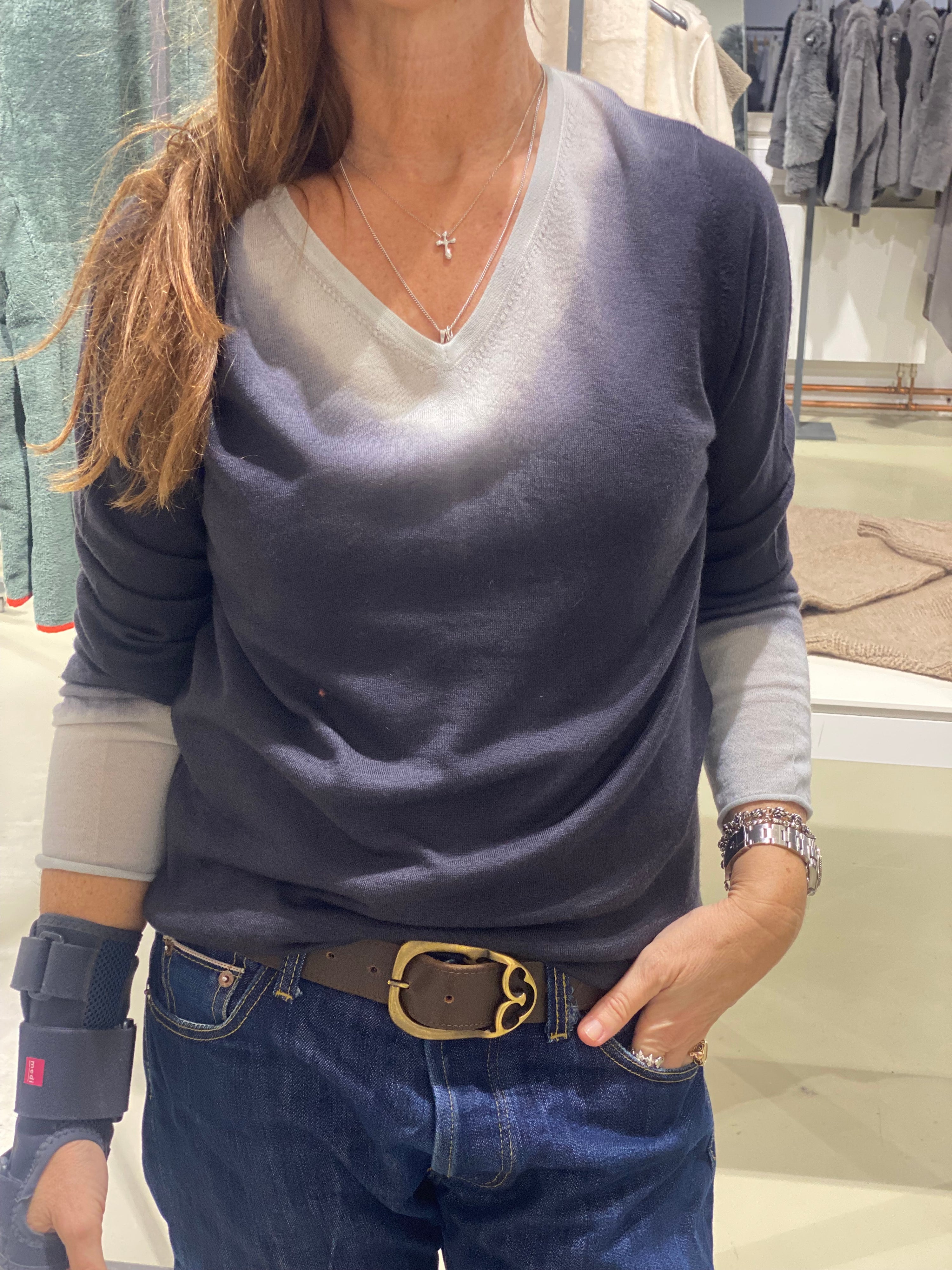 Fusian/Salt, Pullover - Lindner Fashion