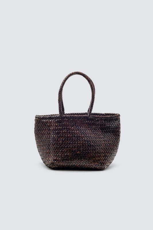 Grace Basket Small, Dark Brown, Tasche - Lindner Fashion