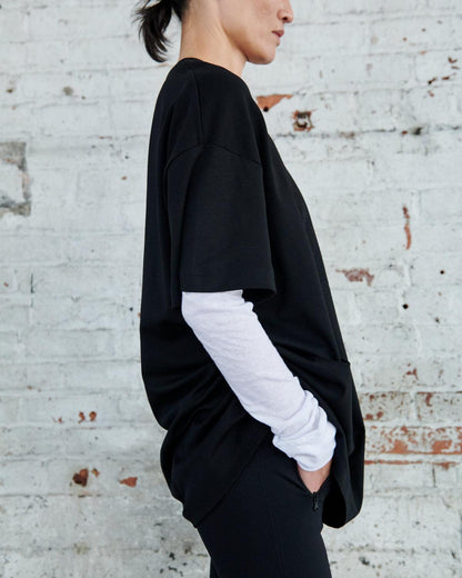 HB Oversize, Black, T-Shirt - Lindner Fashion