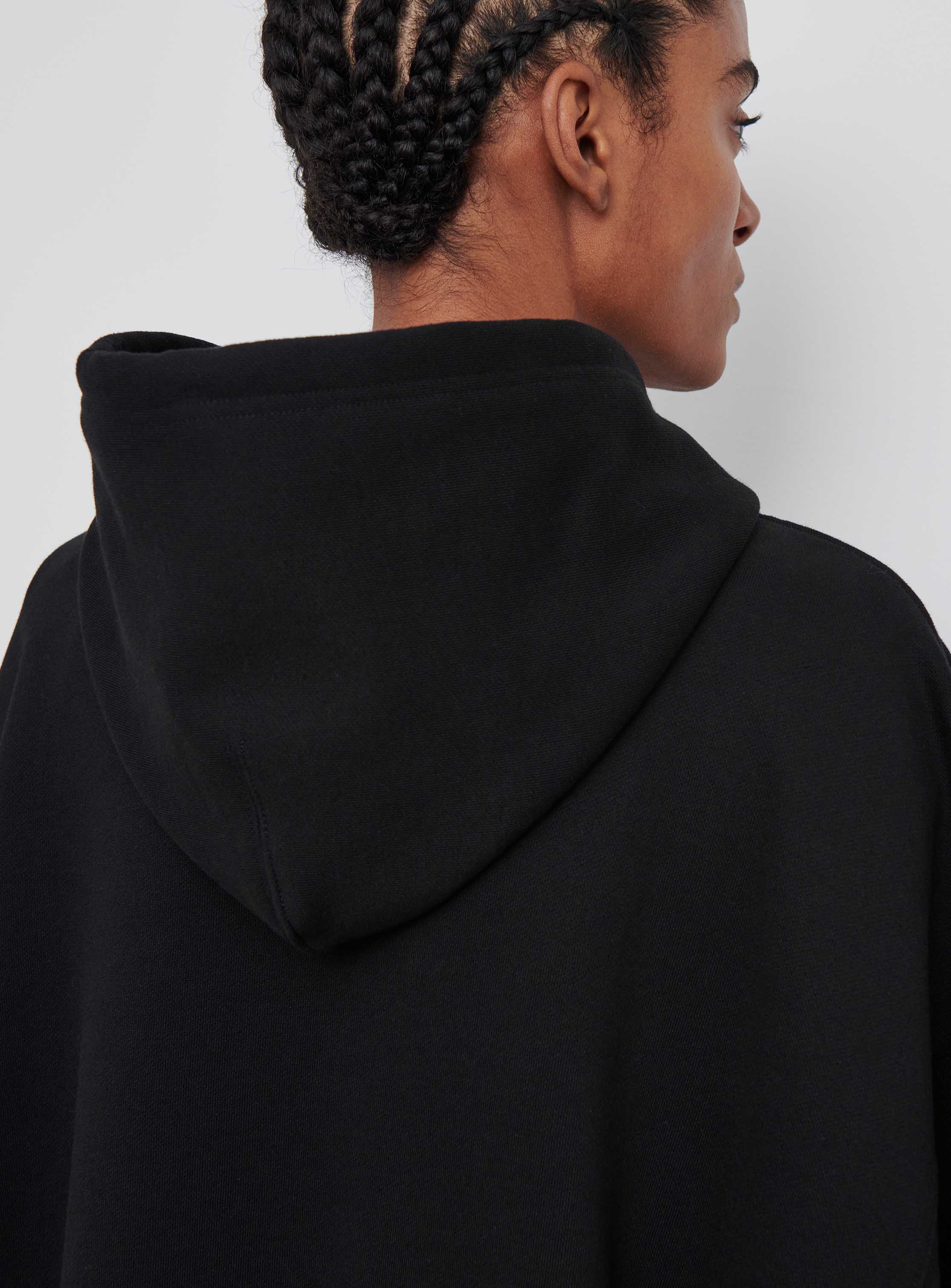 Hoodie Dress, Black, Kleid - Lindner Fashion