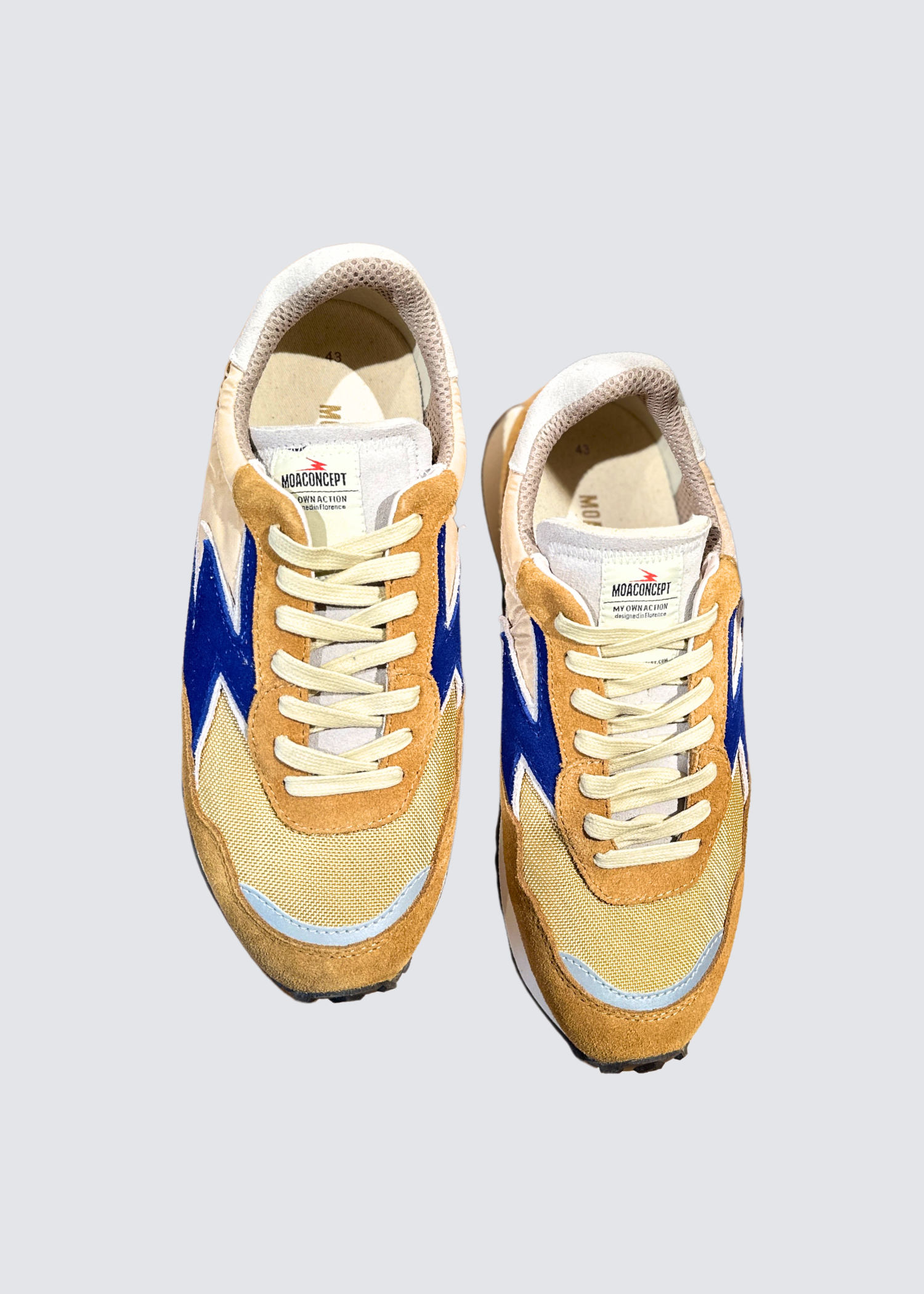 Hype, Blue Logo Hazel, Genderless Sneaker - Lindner Fashion