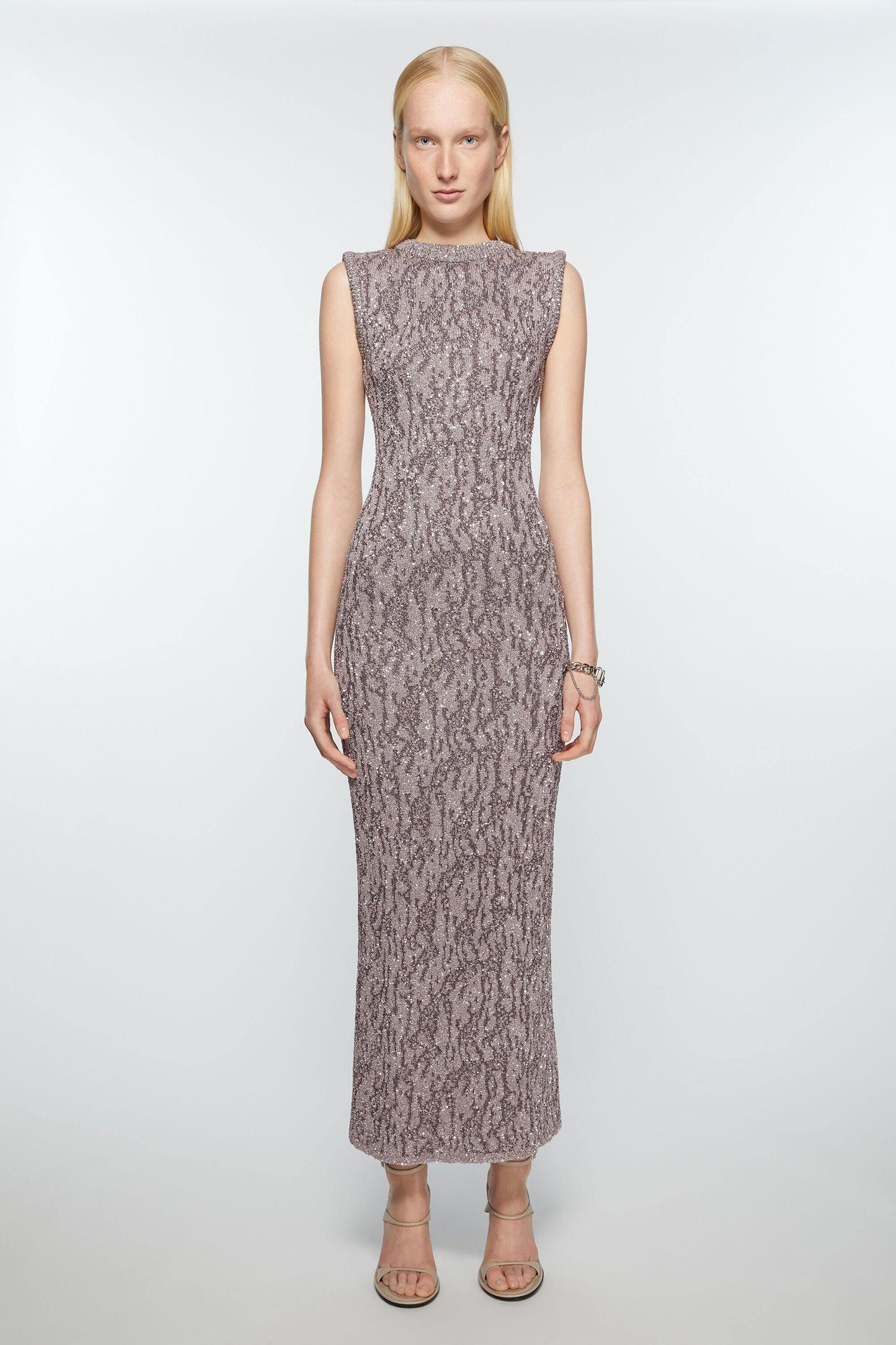 Jacquard, Dark Grey, Dress - Lindner Fashion