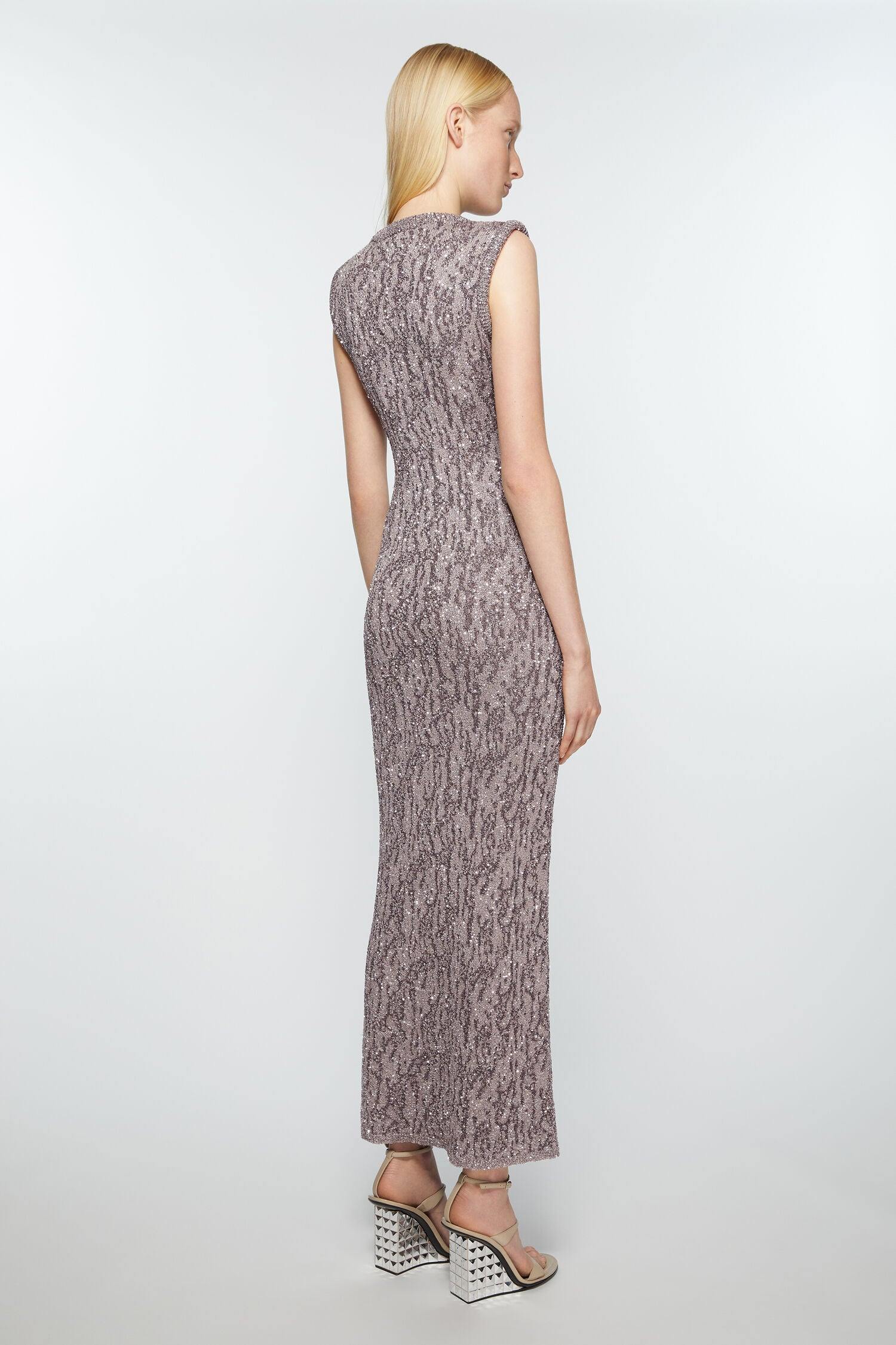 Jacquard, Dark Grey, Dress - Lindner Fashion