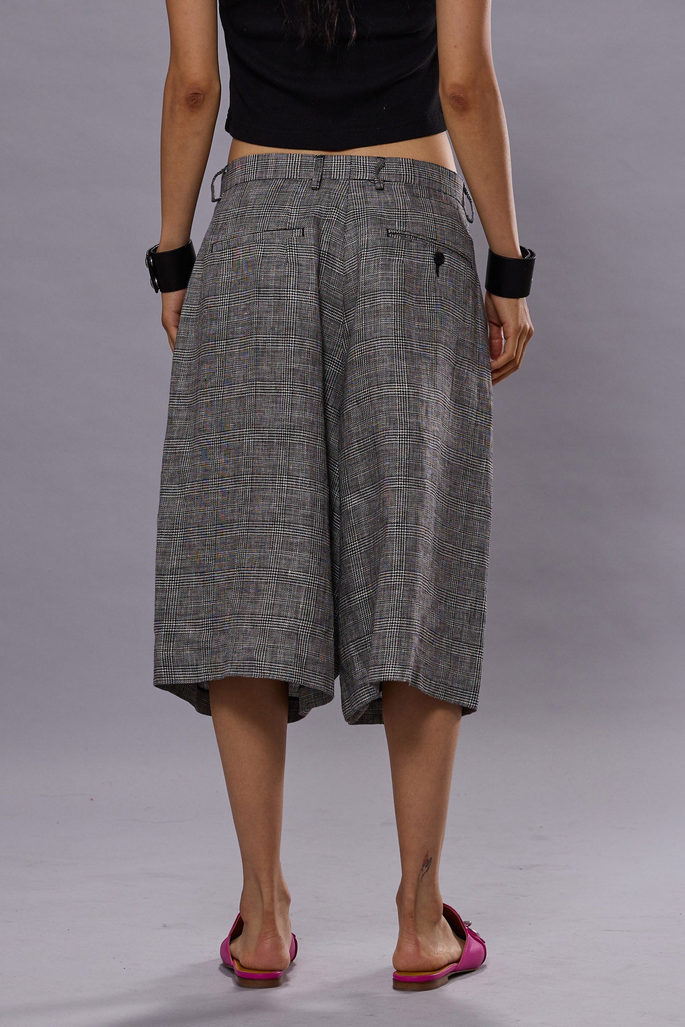 Jumbo Tailored, Glen Plaid, Shorts - Lindner Fashion