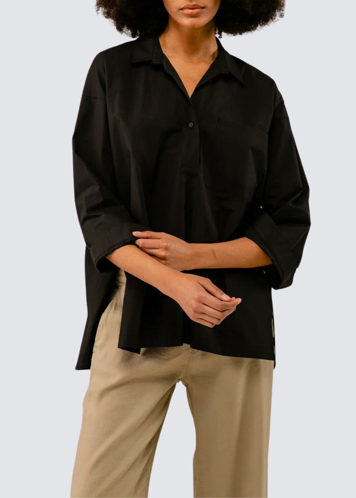 Kalys, Black, Hemd - Lindner Fashion