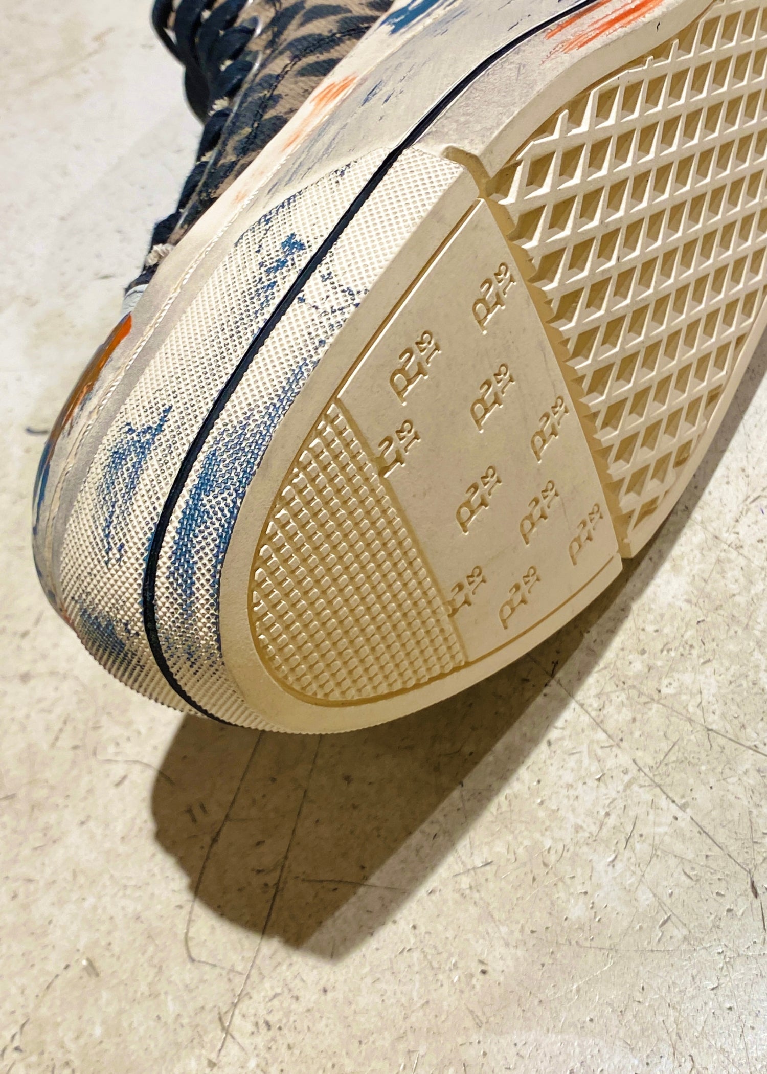 Kurt, Distressed Light Leopard, High Top Sneaker - Lindner Fashion