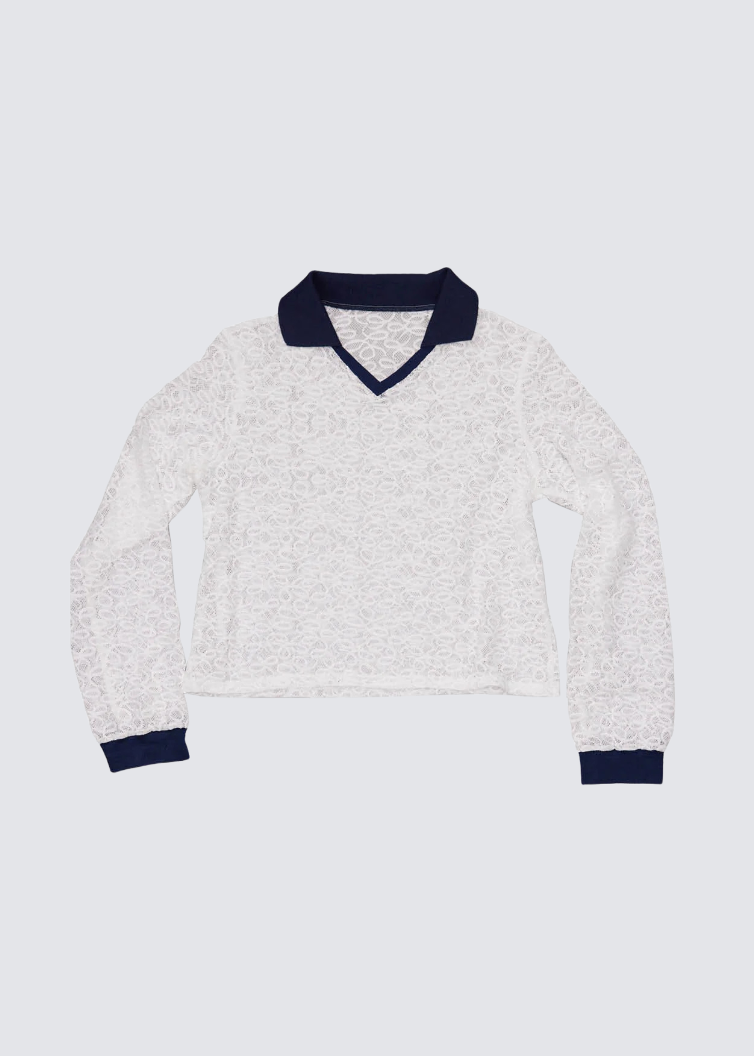 Lace Trikot, Silk, Polo Shirt - Lindner Fashion