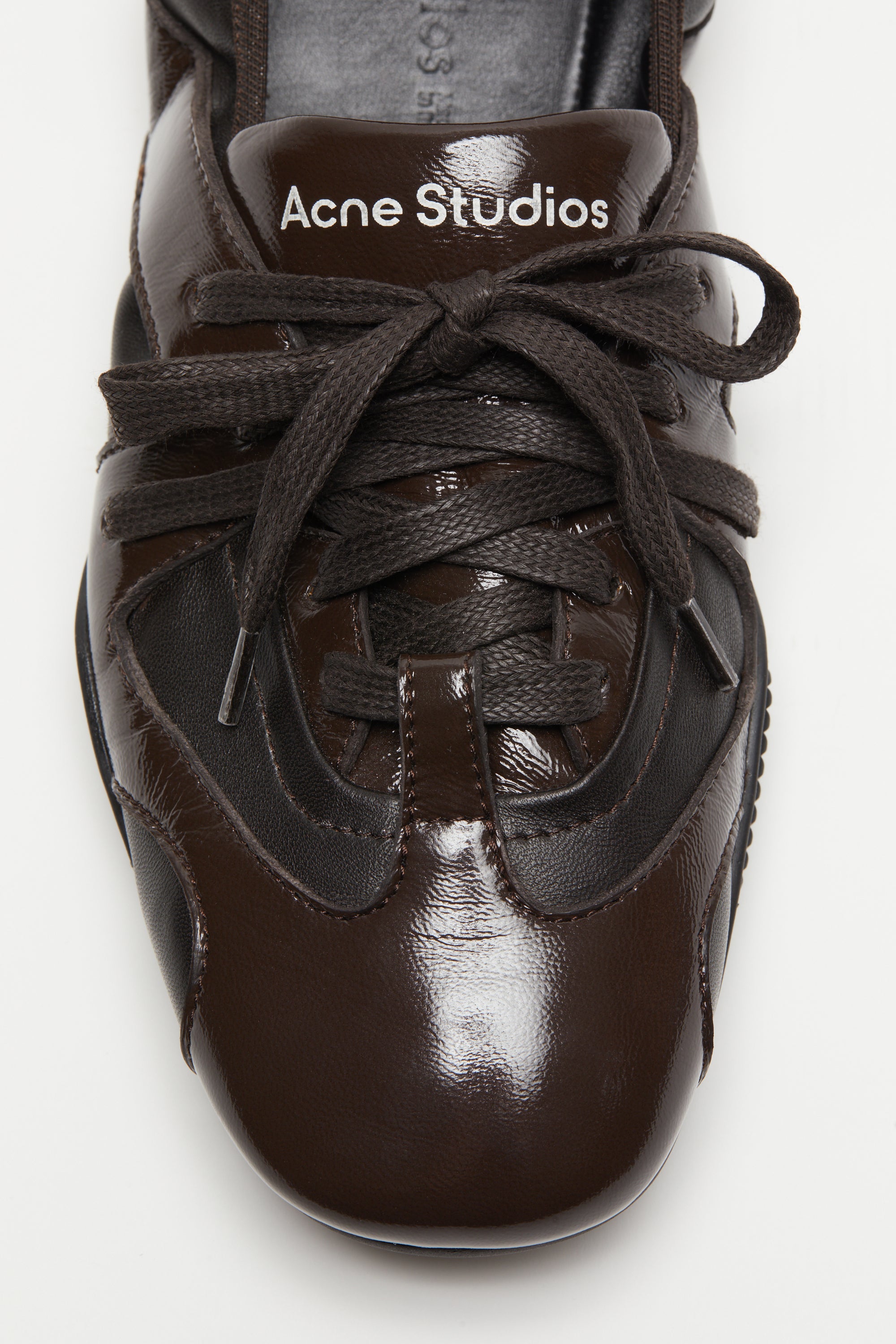 Lace-Up, Dark Brown, Ballerina - Lindner Fashion
