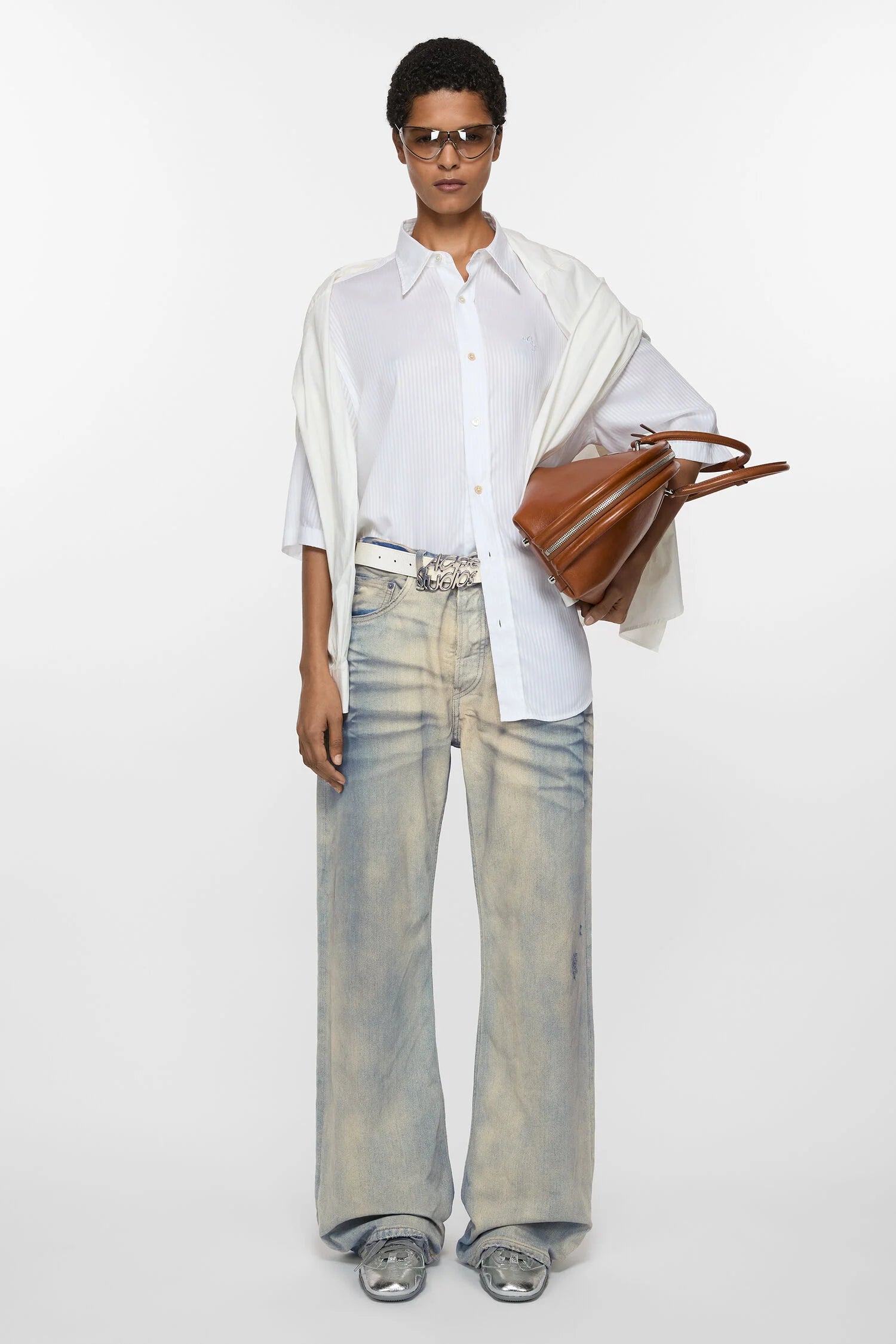 Lace-Up, Silver, Ballerina - Lindner Fashion