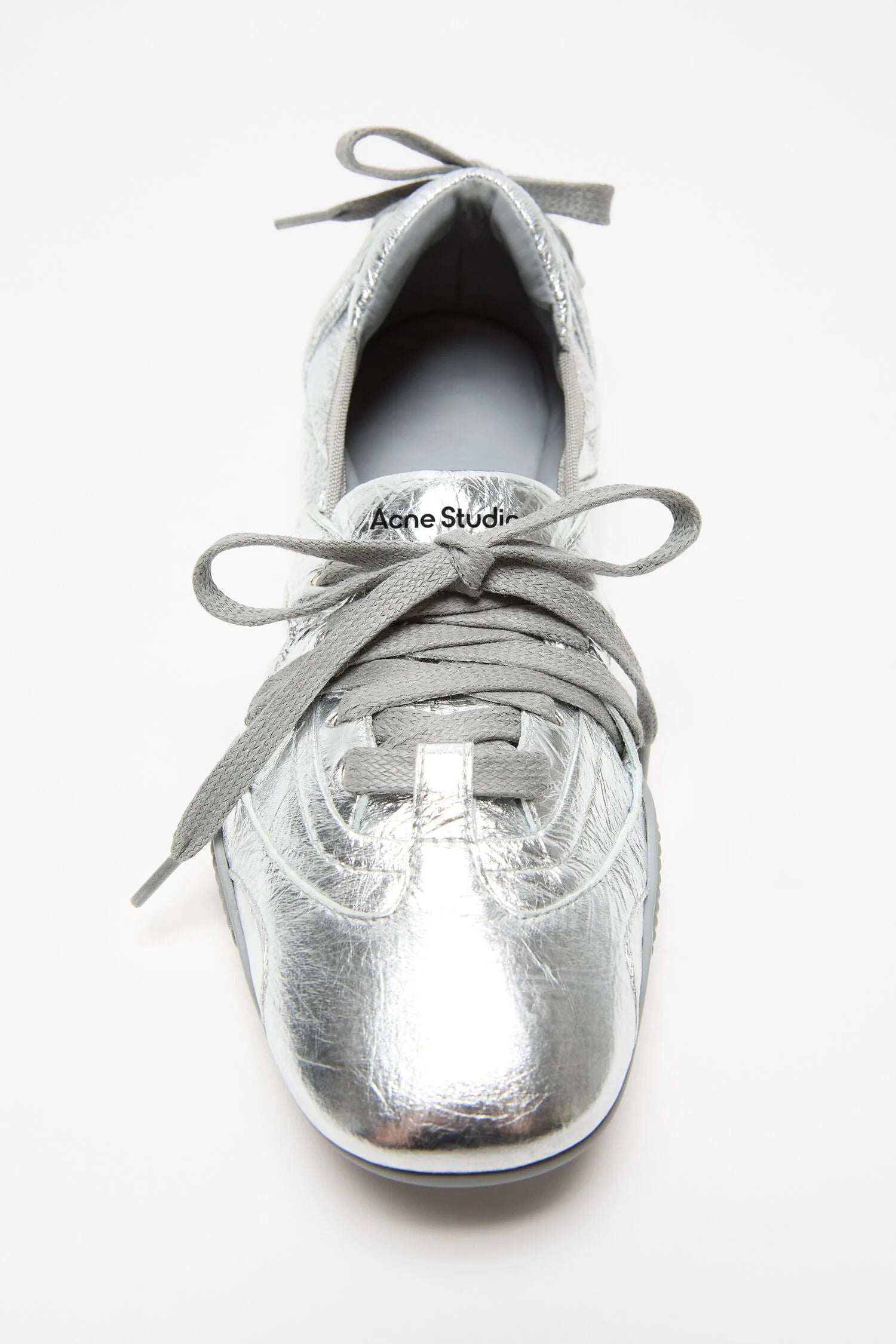 Lace-Up, Silver, Ballerina - Lindner Fashion