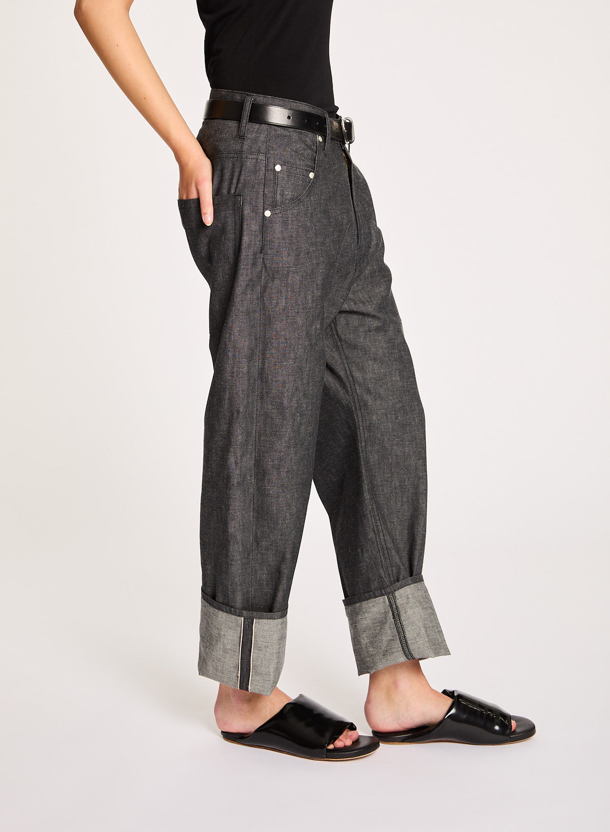 Leroy, Charcoal, Jeans - Lindner Fashion