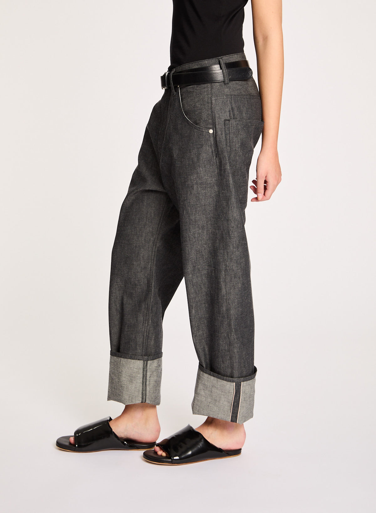 Leroy, Charcoal, Jeans - Lindner Fashion