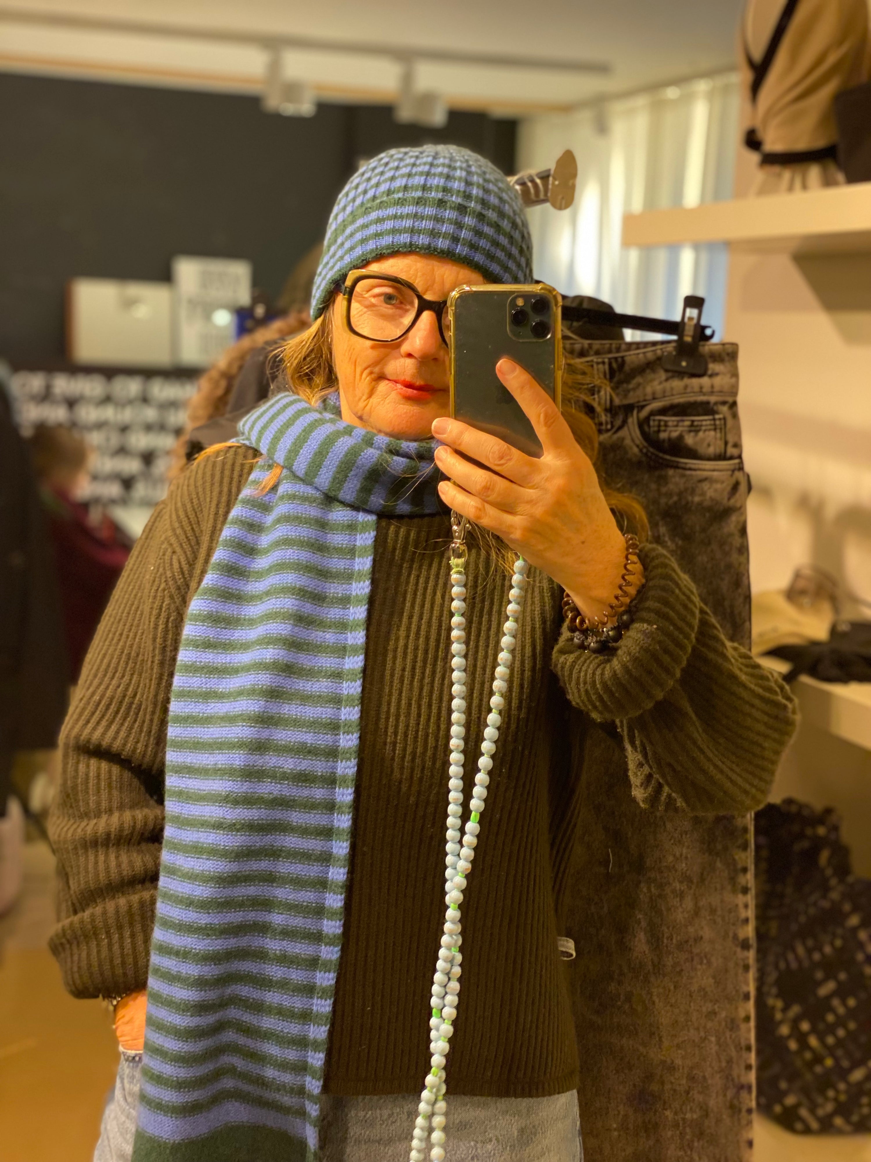 Lindner Edition, Blue/Green, Schal - Lindner Fashion