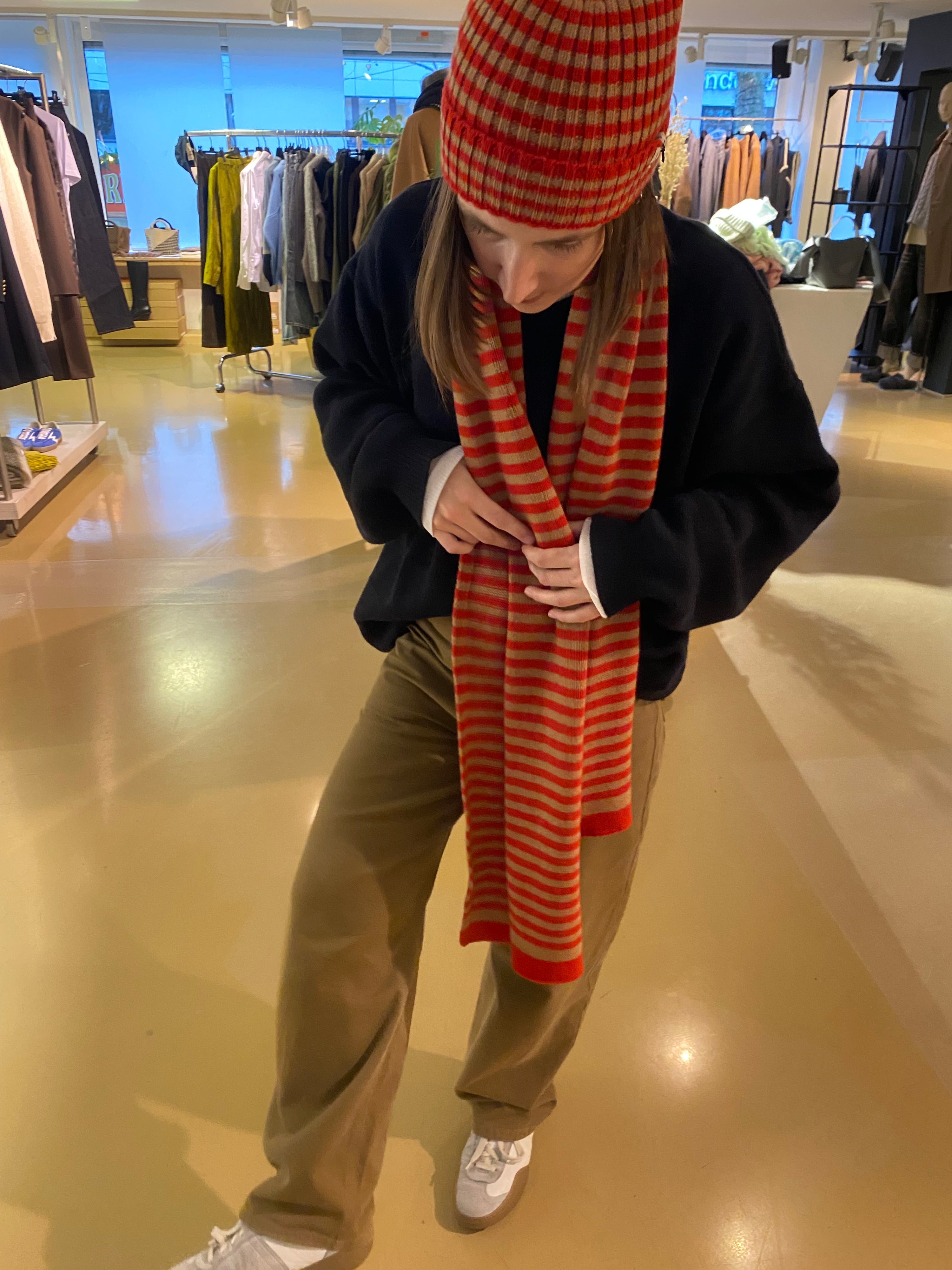 Lindner Edition, Red/Camel, Schal - Lindner Fashion